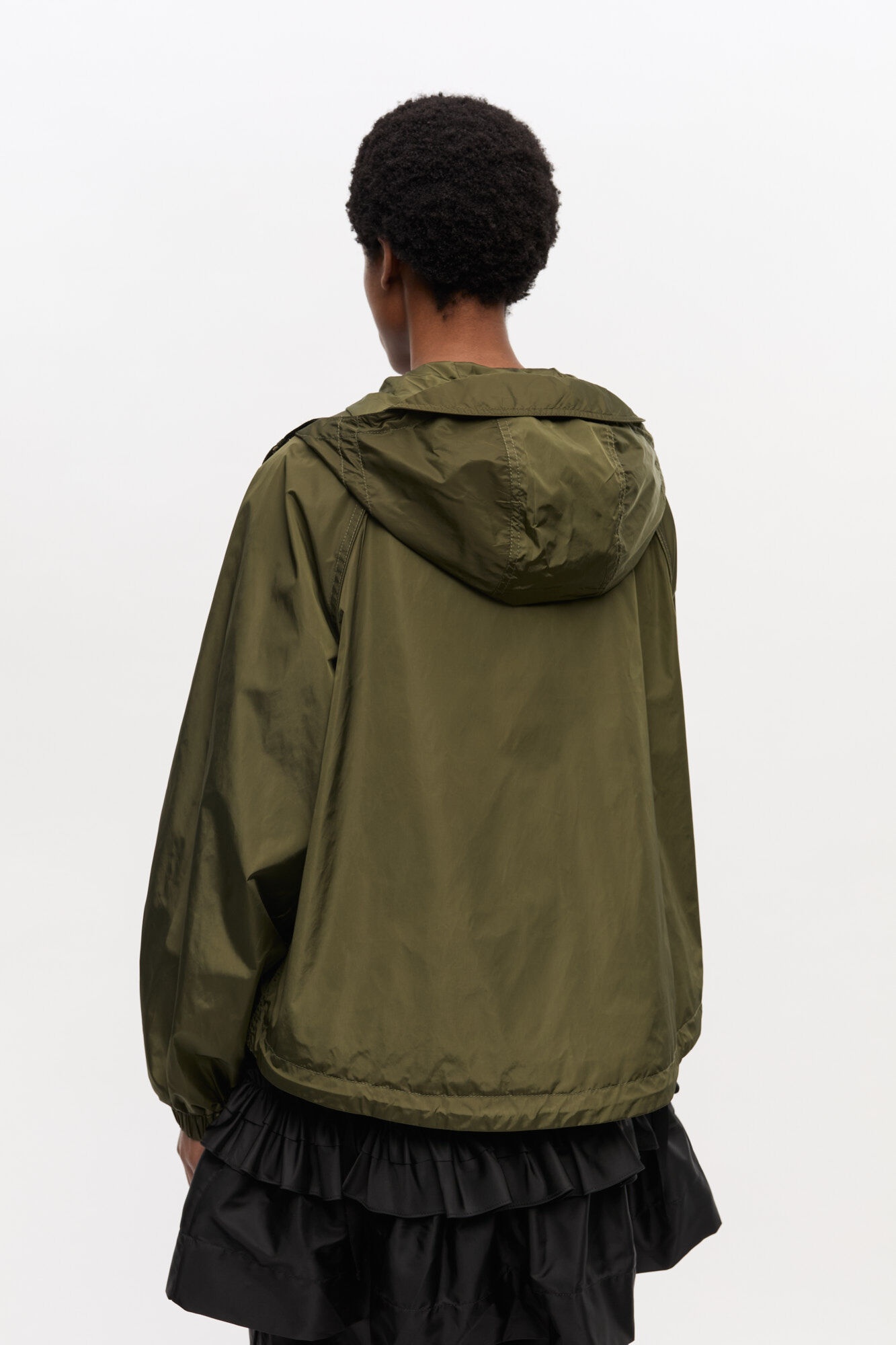 GREEN NYLON JACKET - 4