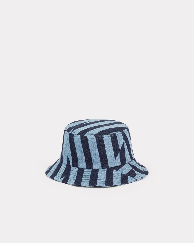 KENZO 'KENZO Dazzle Stripe' denim bucket hat outlook