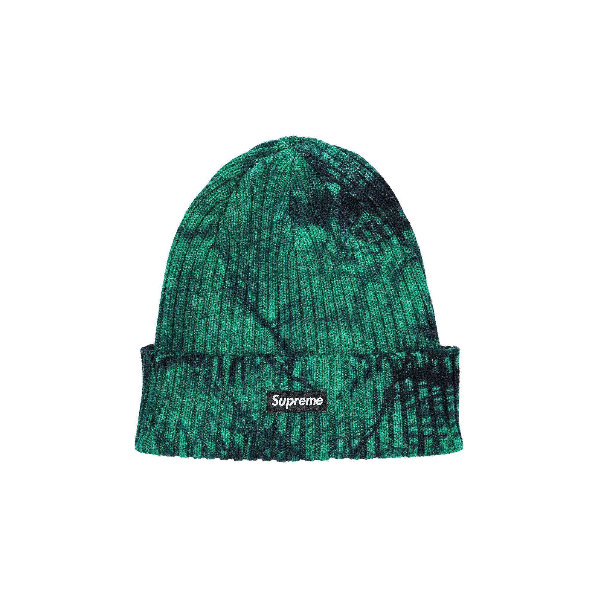 Supreme Overdyed Beanie 'Splatter Green'