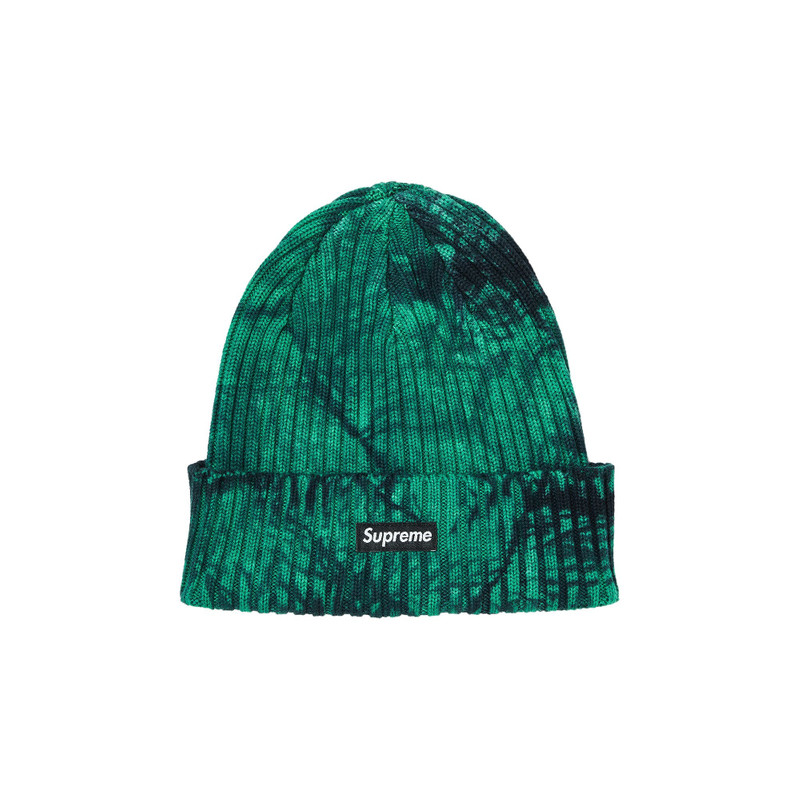 Supreme Overdyed Beanie 'Splatter Green' - 1