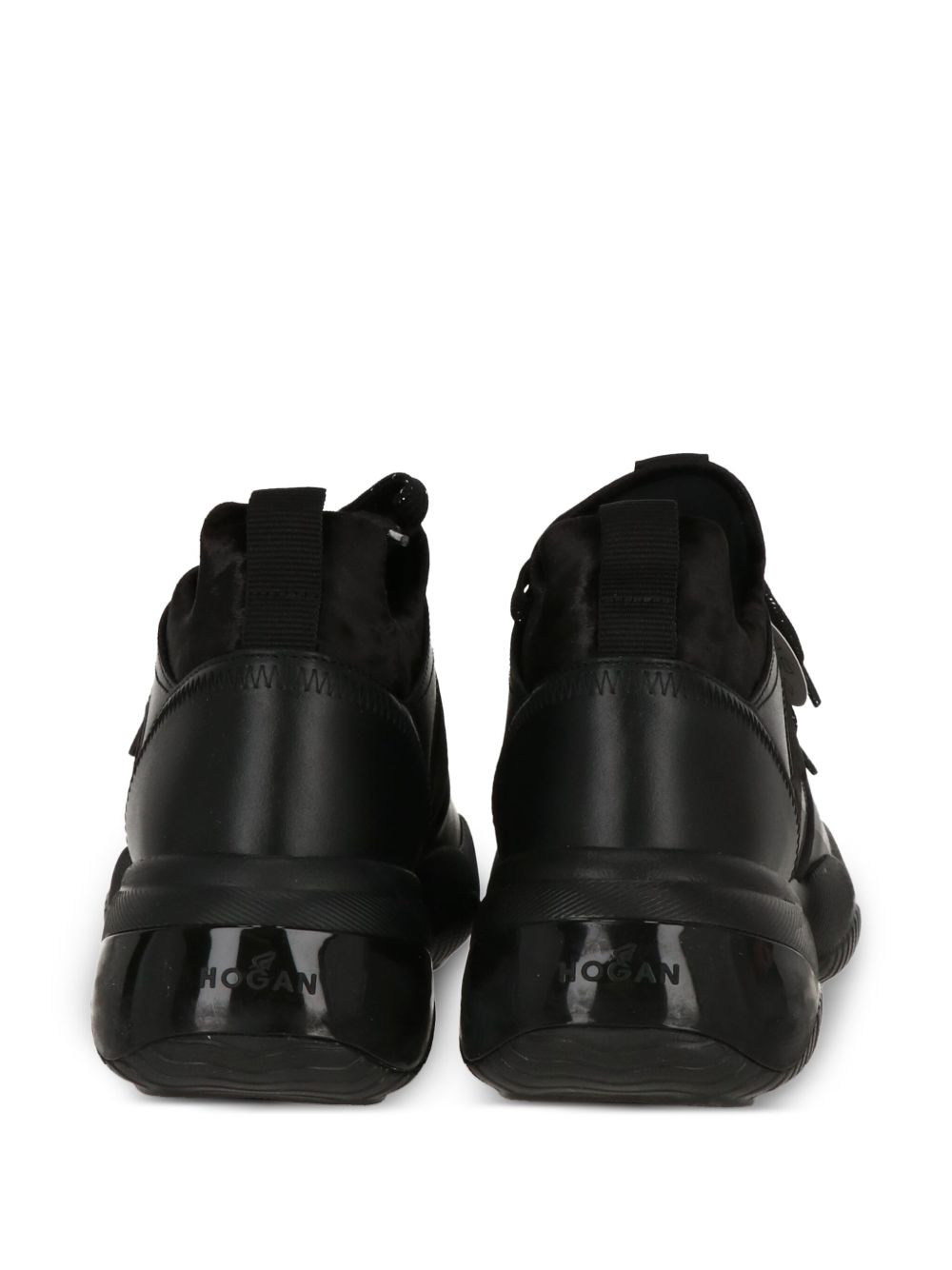 lace-up leather sneakers - 3