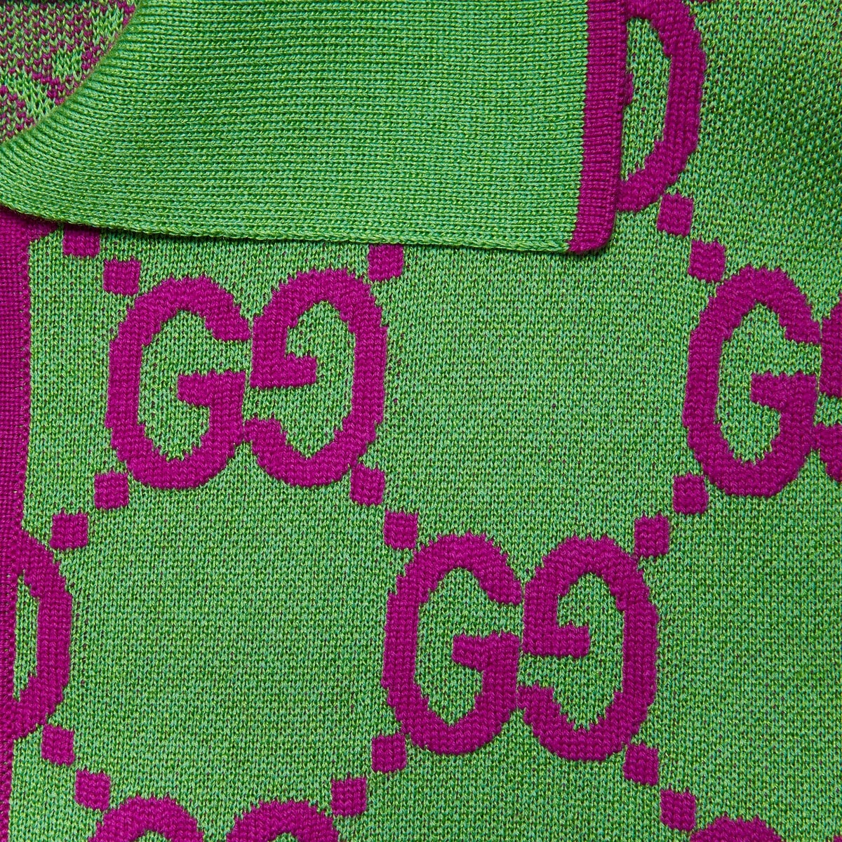 GG cotton and silk blend polo dress - 3