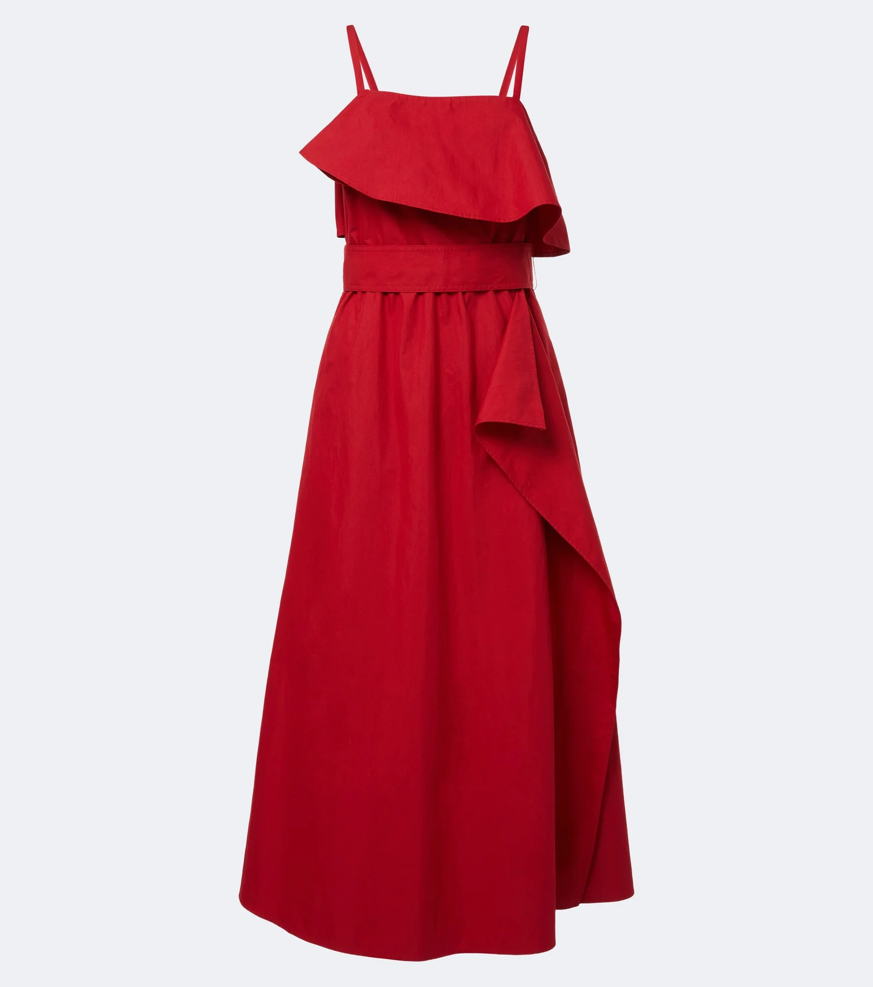 Reign ruffled cotton-blend midi dress - 1
