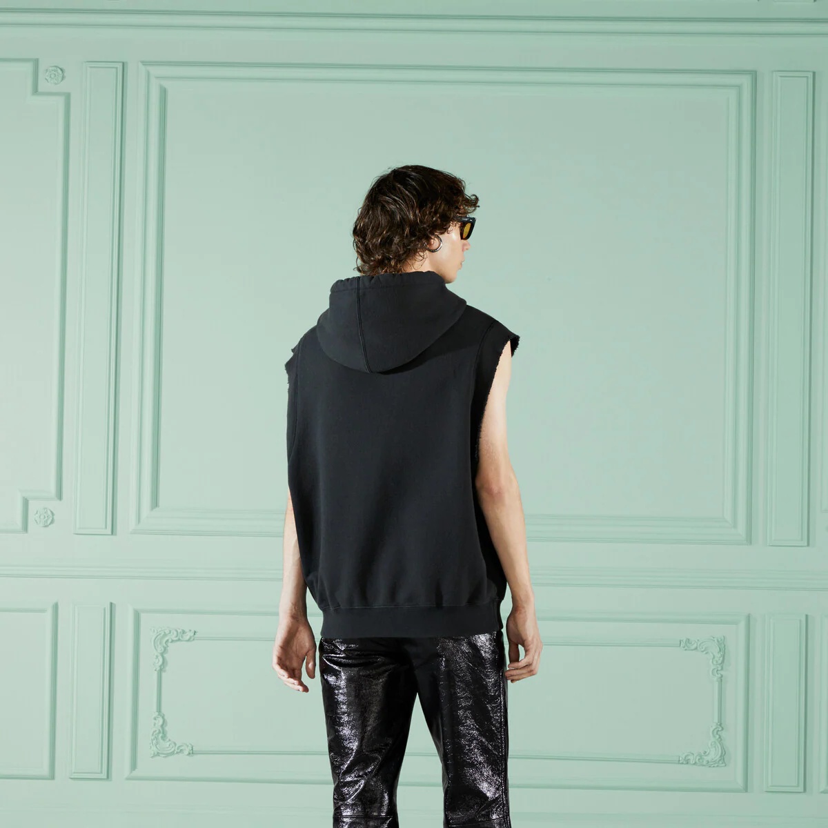 Cotton jersey sleeveless sweatshirt - 7