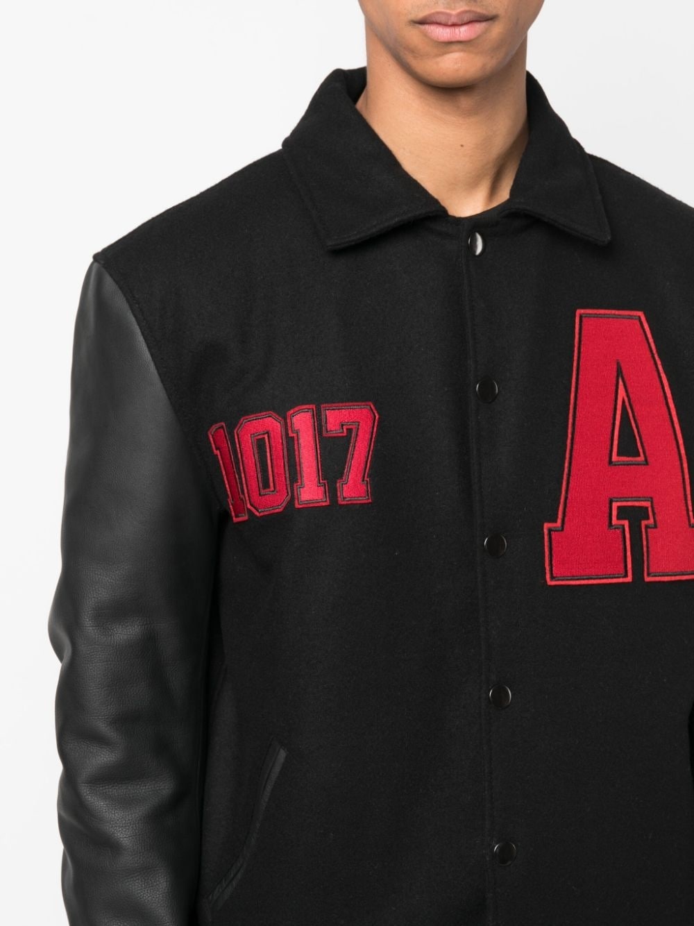 logo-print varsity jacket - 5
