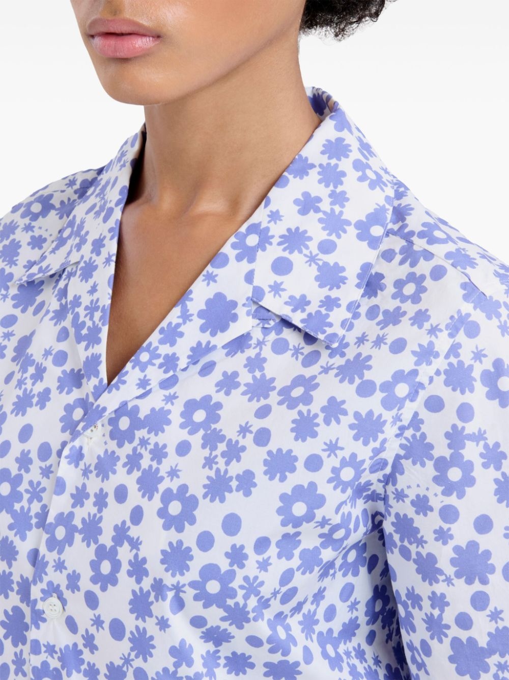 floral-print shirt - 4