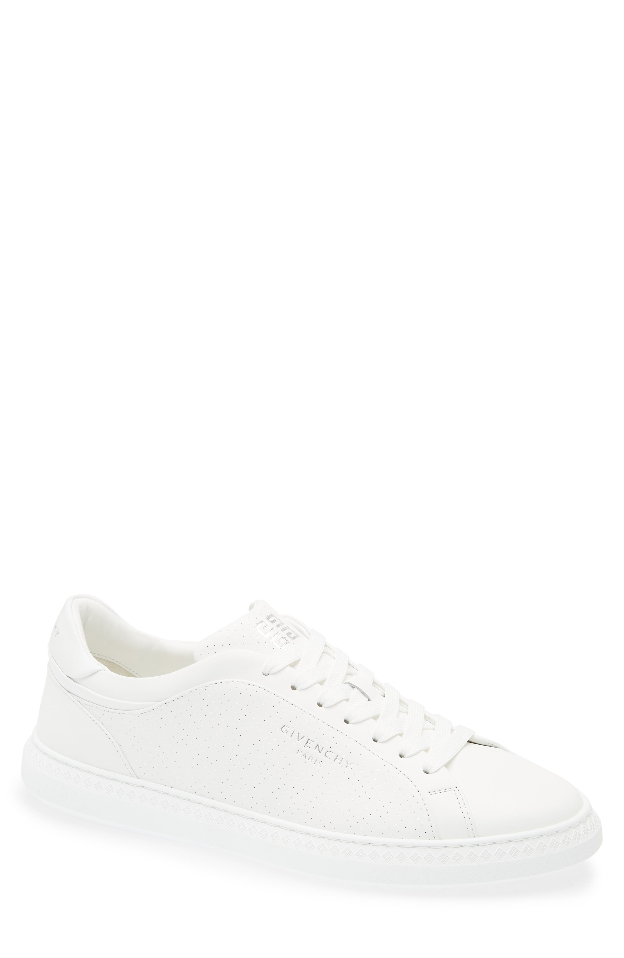 Givenchy G Set Perforated Low Top Sneaker in White at Nordstrom - 1