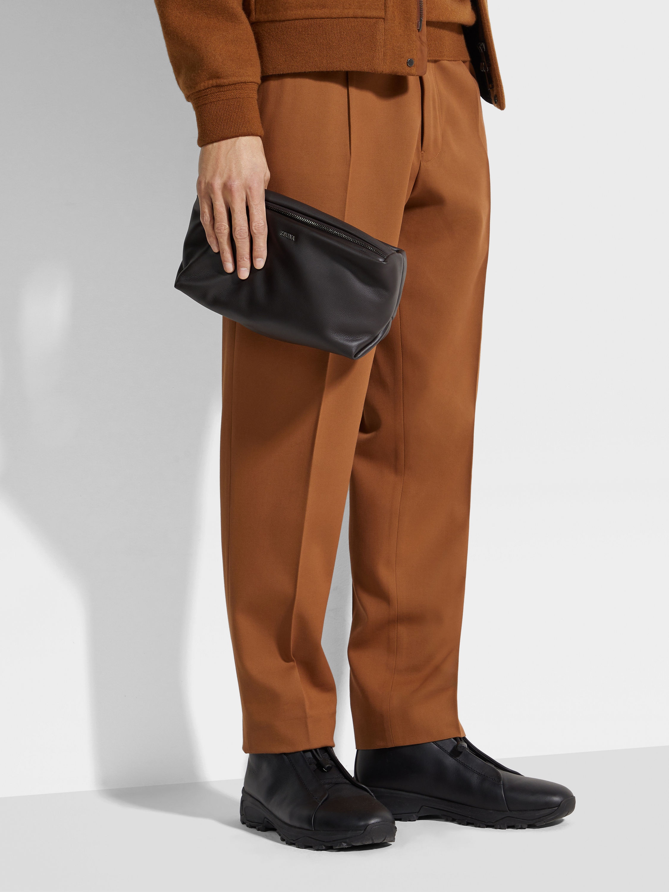 DARK BROWN SECONDSKIN SOFTY POUCH - 4