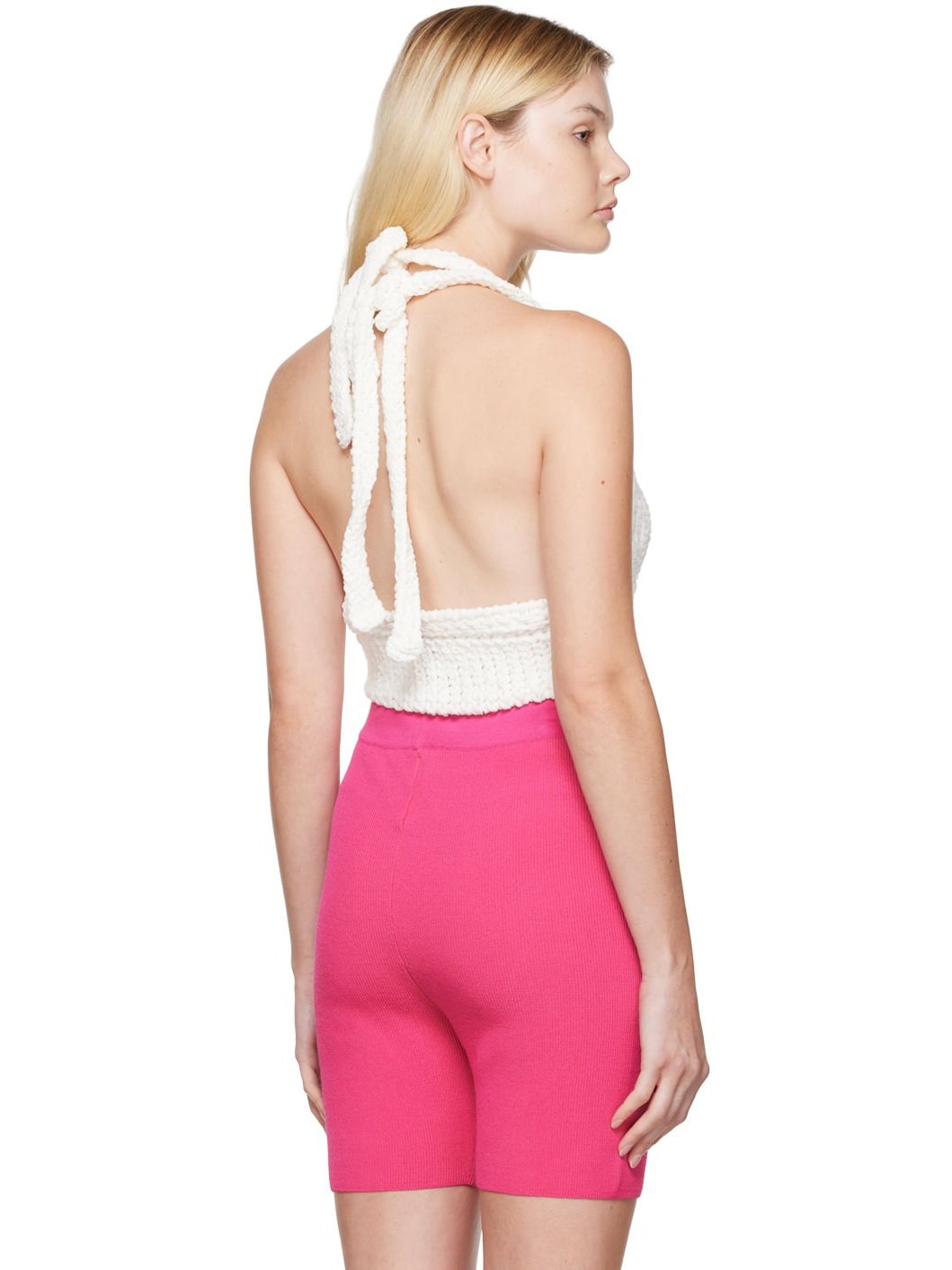 White 'La Maille Nuvola' Tank Top - 3
