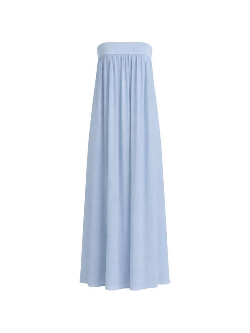 Maribelle strapless draped maxi dress 1