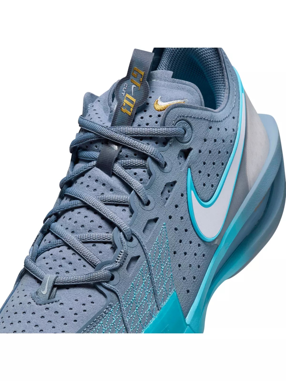 G.T. Cut 3 "Ashen Slate/Baltic Blue/Metallic Gold/Football Grey" Men's Basketball Shoe - 7