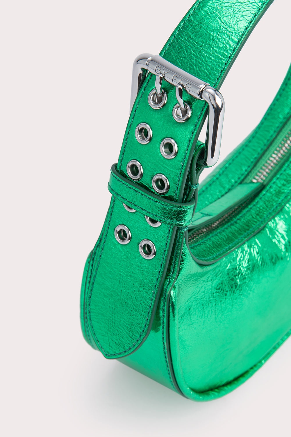 Mini Soho Clover Green Metallic Leather - 6