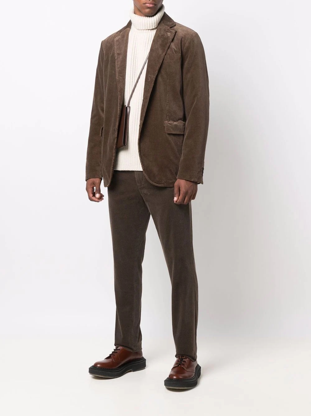 corduroy slim-cut chinos - 2