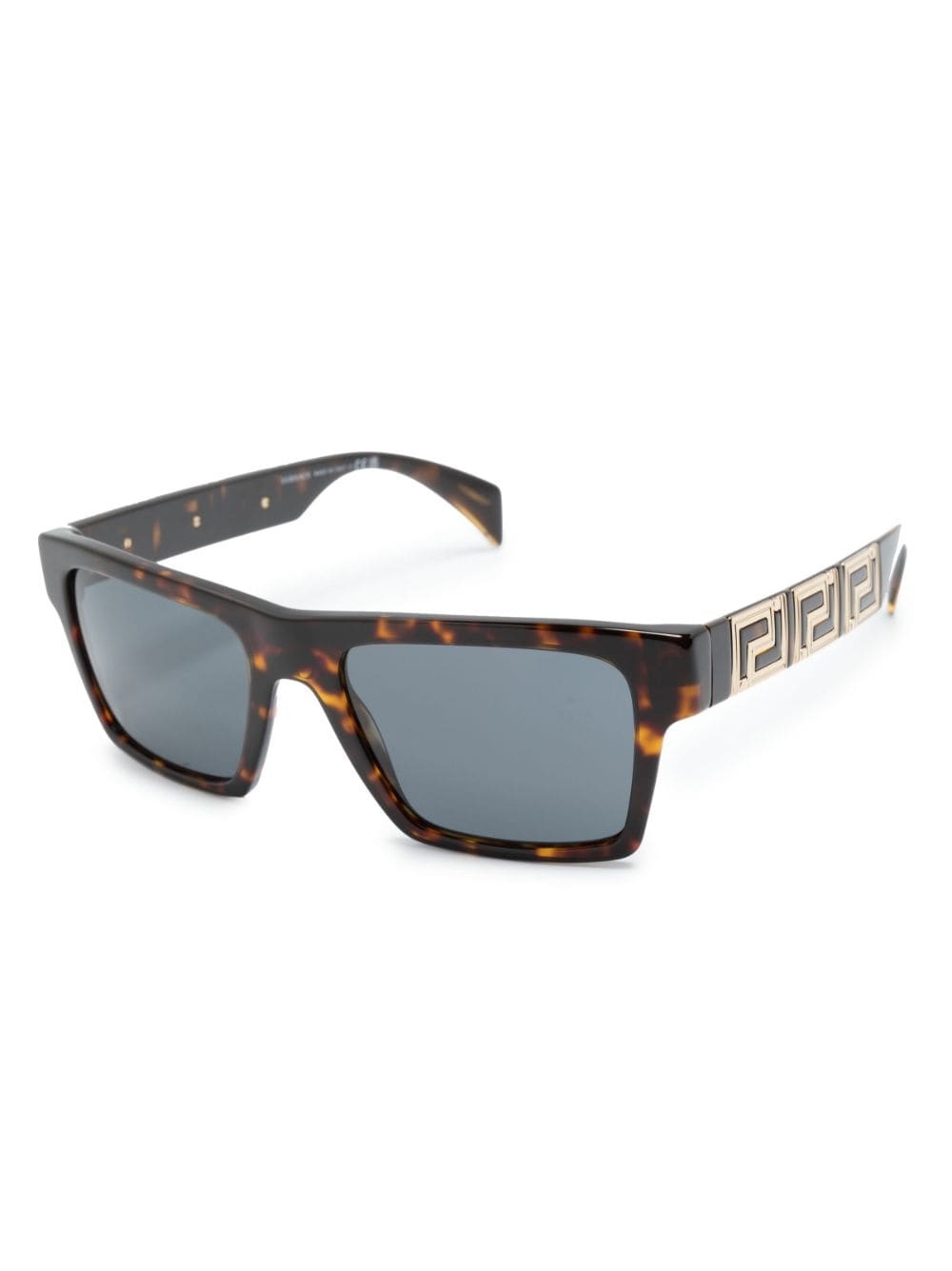 tortoiseshell-effect square frame sunglasses - 2