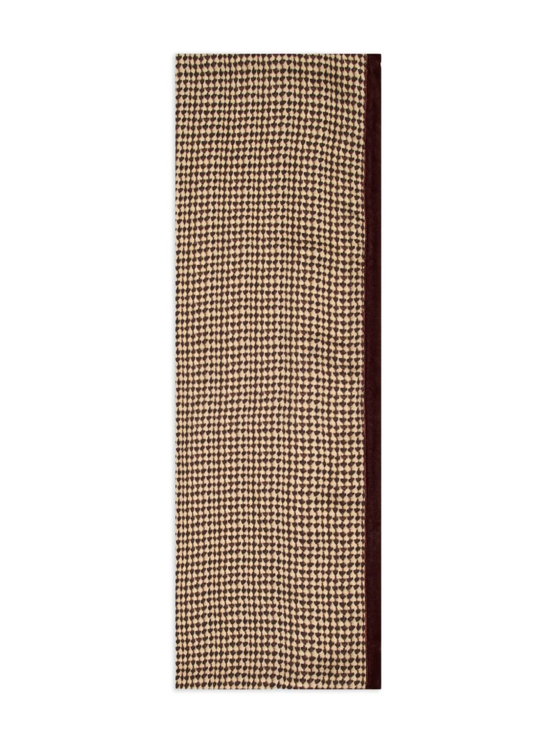 houndstooth-pattern scarf 1