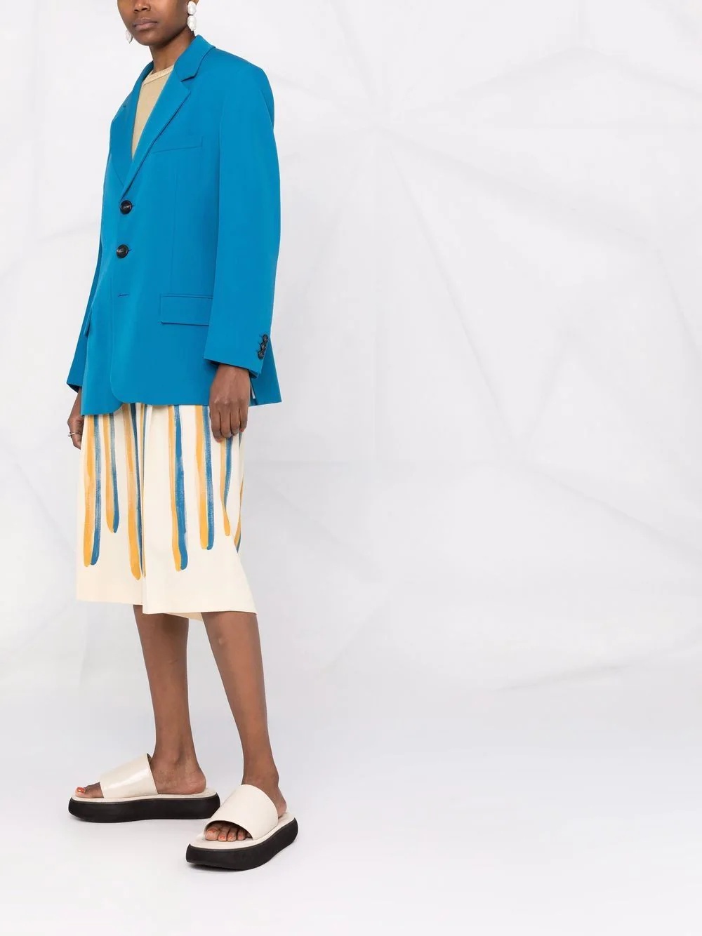 notched-lapel single-breasted blazer - 6