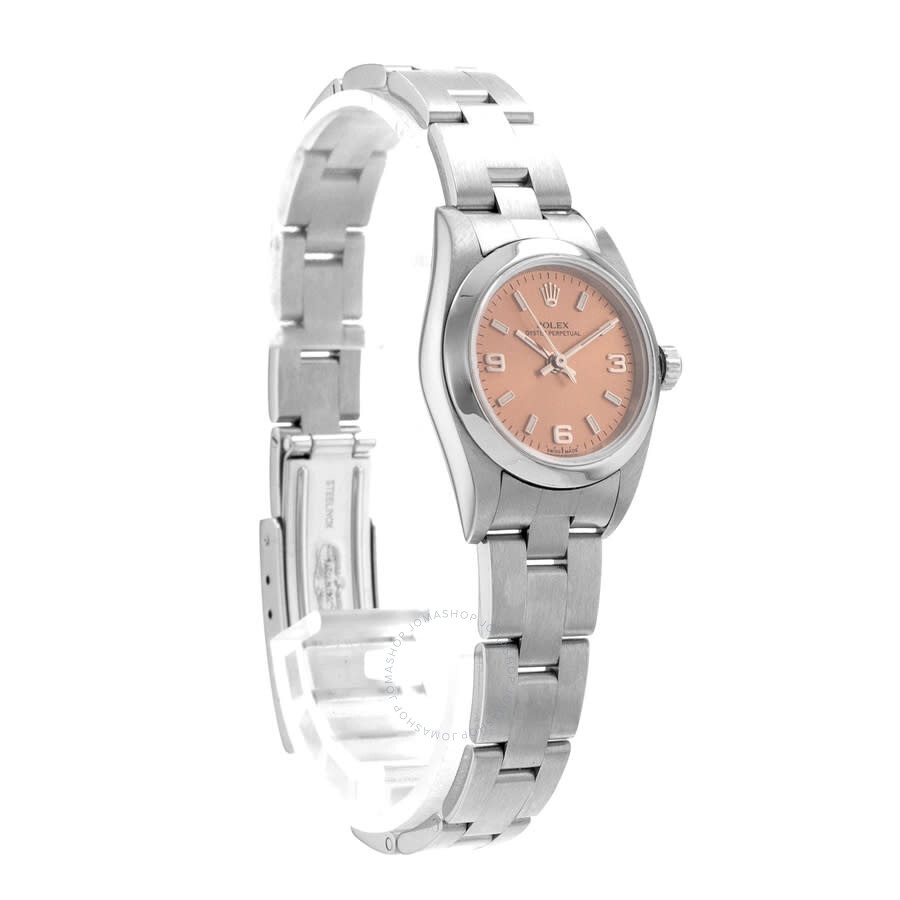 Pre-owned Rolex Oyster Perpetual 24 Automatic Chronometer Pink Dial Men's Watch 76080 PSO - 7