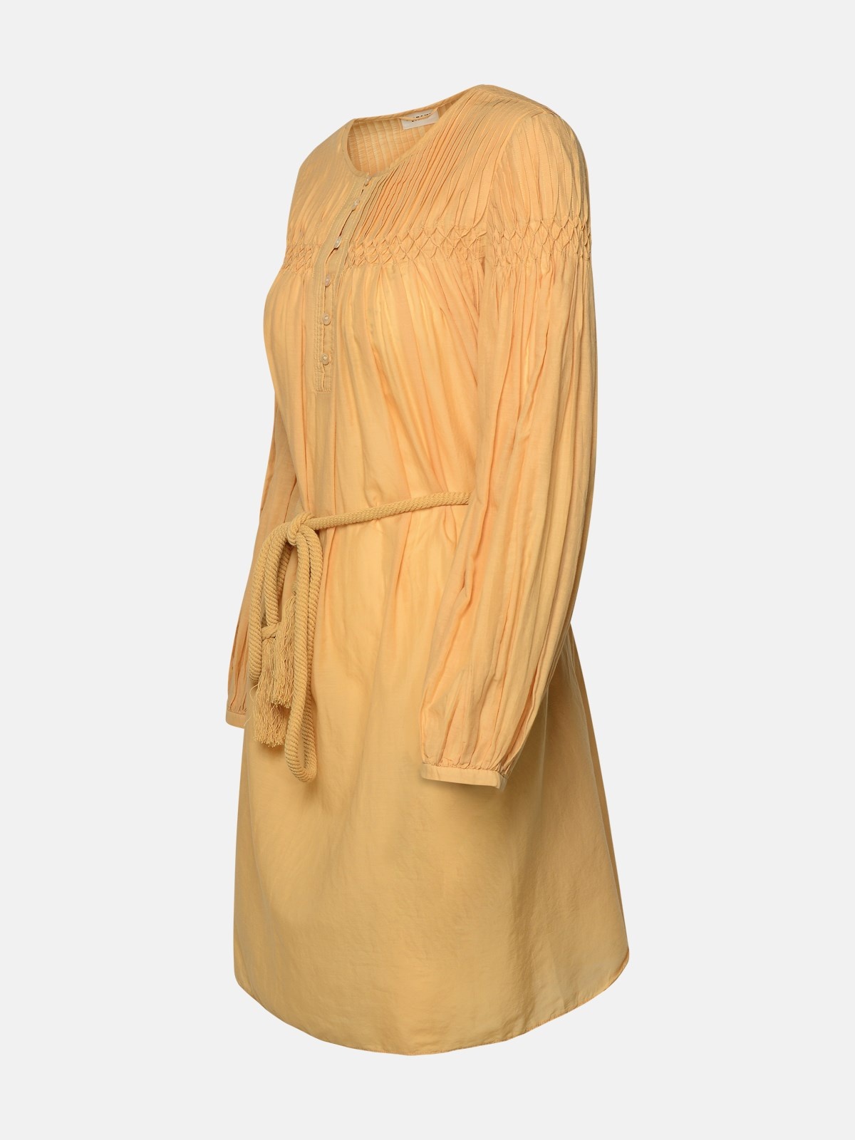 'ADELIANI' BEIGE COTTON BLEND DRESS - 2