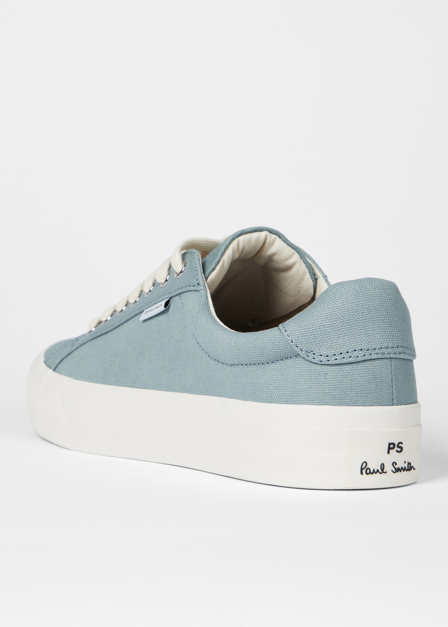Light Blue Canvas 'Amos' Trainers - 5