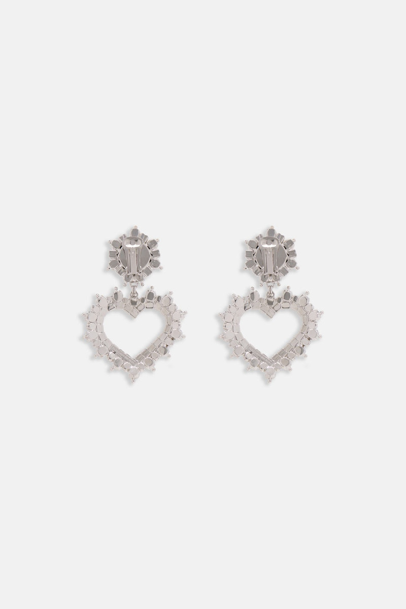 Alessandra Rich CRYSTAL HEART EARRINGS outlook