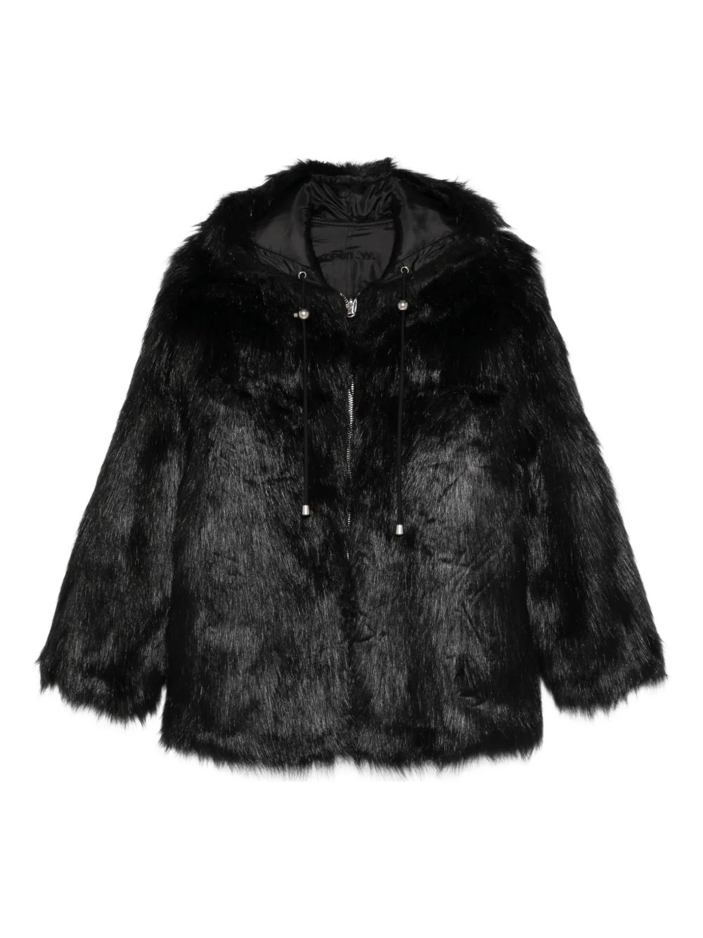 reversible faux fur hooded jacket - 1