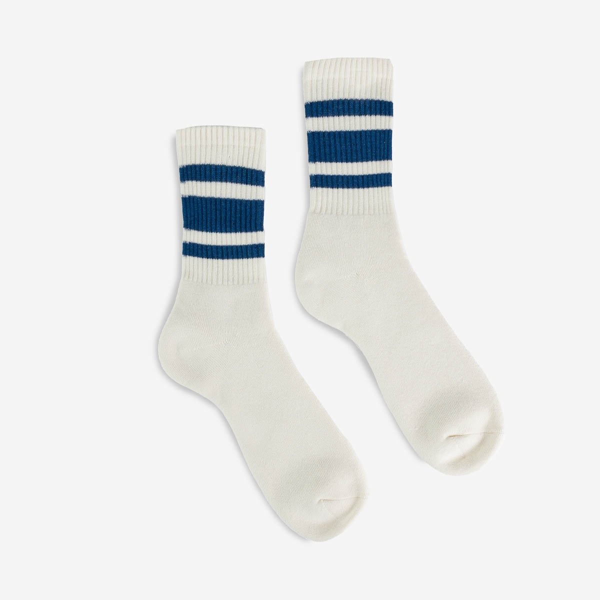 DEC-80-S-NAV Decka 80s Skater Socks - Short Length - Navy Blue - 1