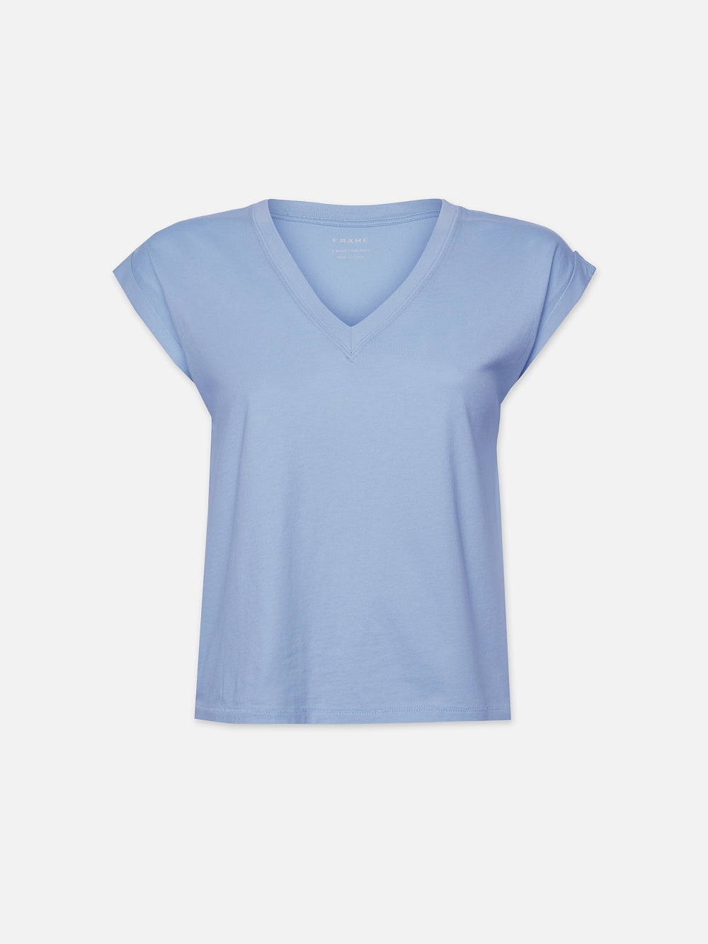 Easy V-Neck Tee in Light Blue - 1