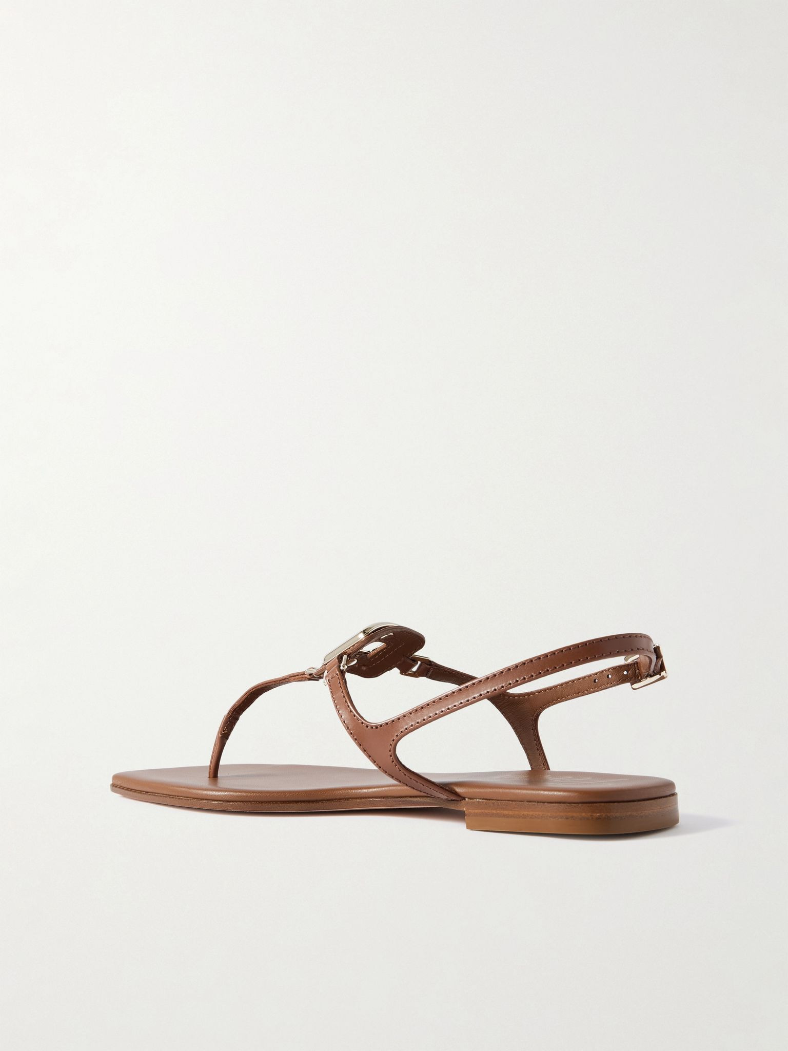 Viv By The Sea embellished leather sandals Tan - 3