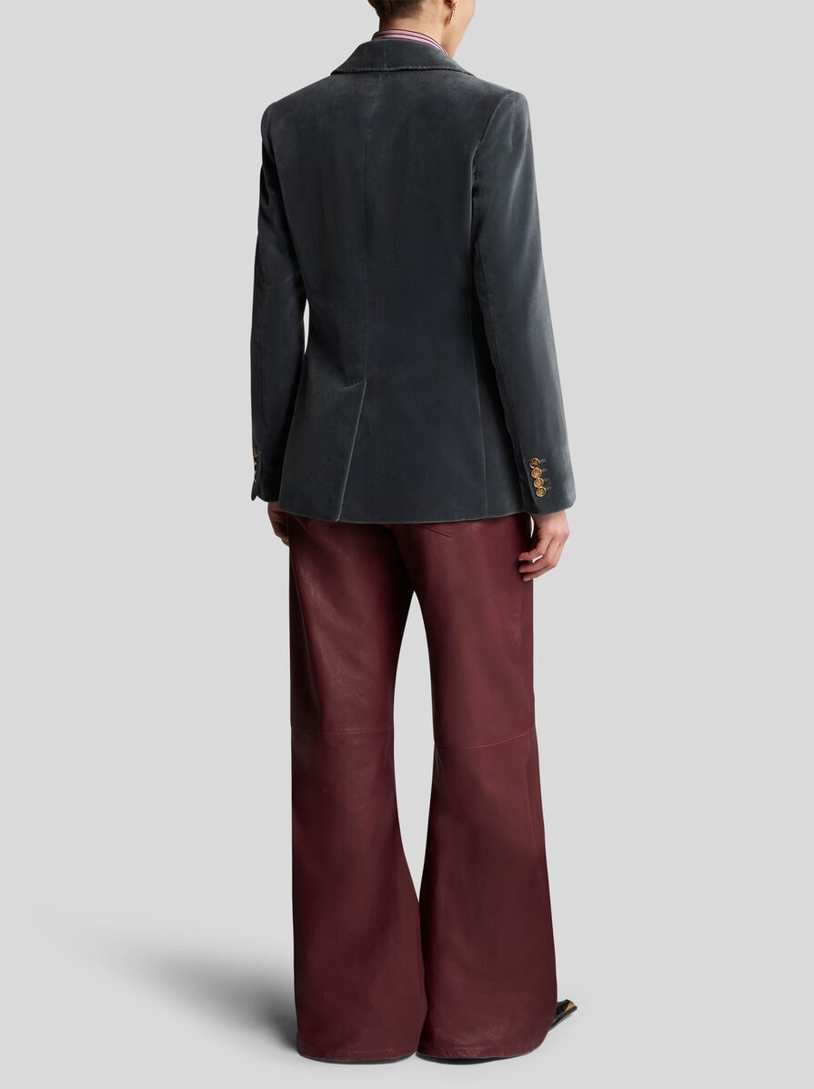 DOUBLE-BREASTED VELVET JACKET - 5