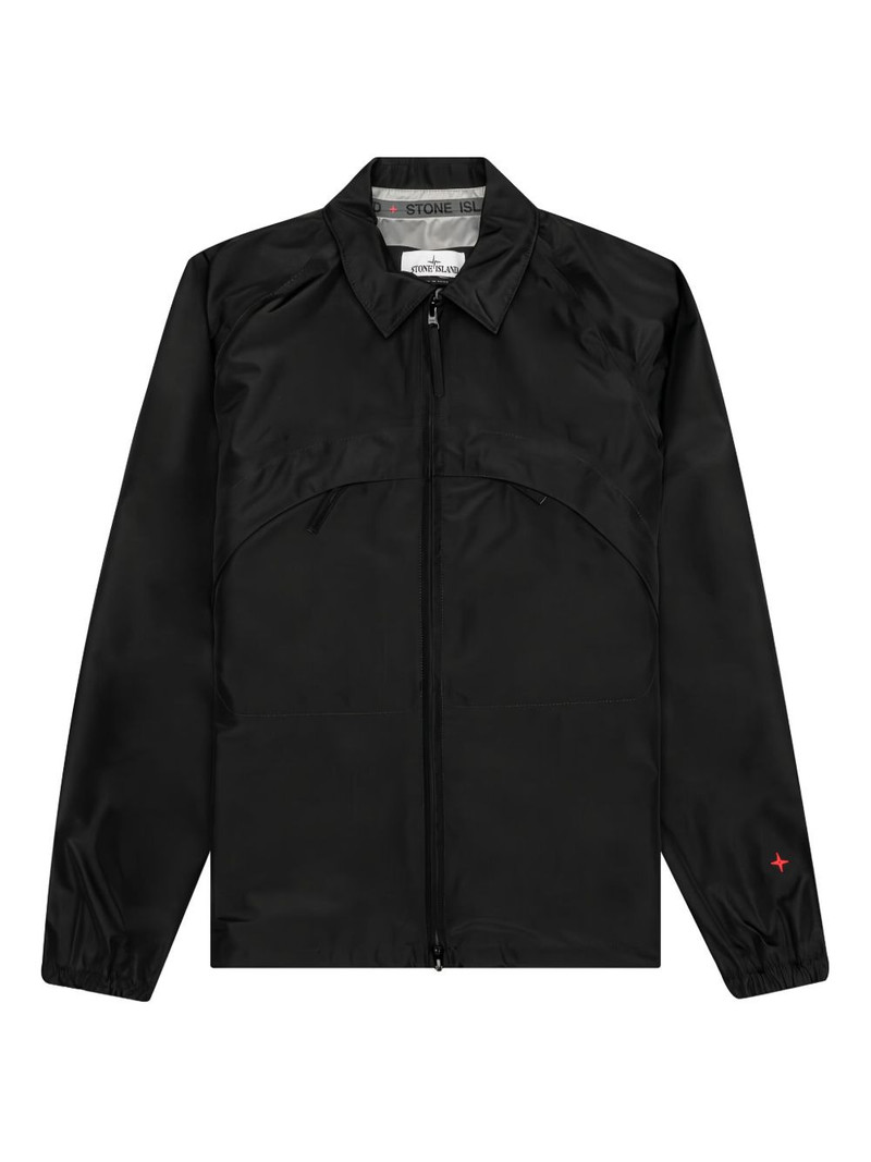 embroidered-logo star-detail jacket 1