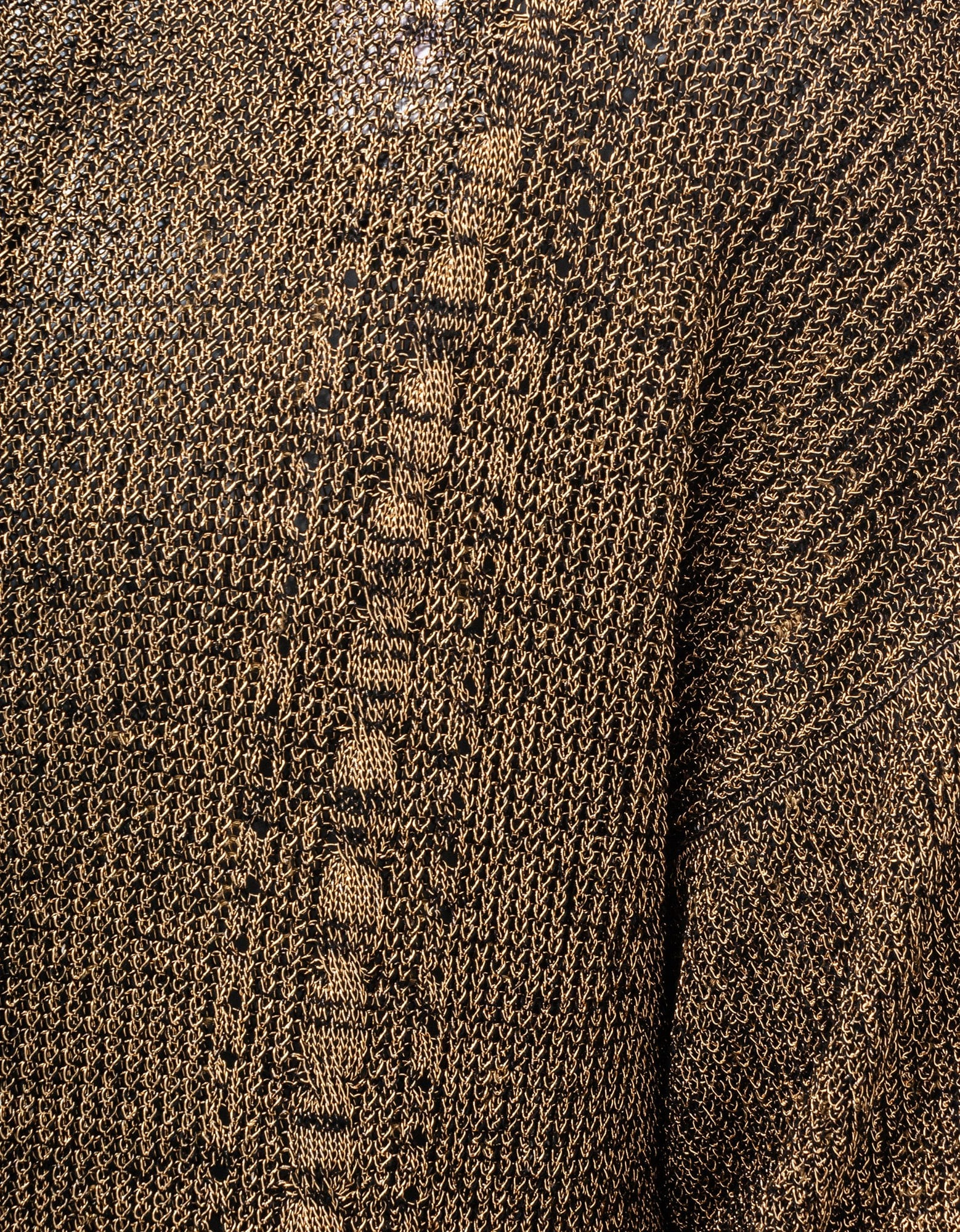 Saint Laurent Gold Knitted T-Shirt - 4