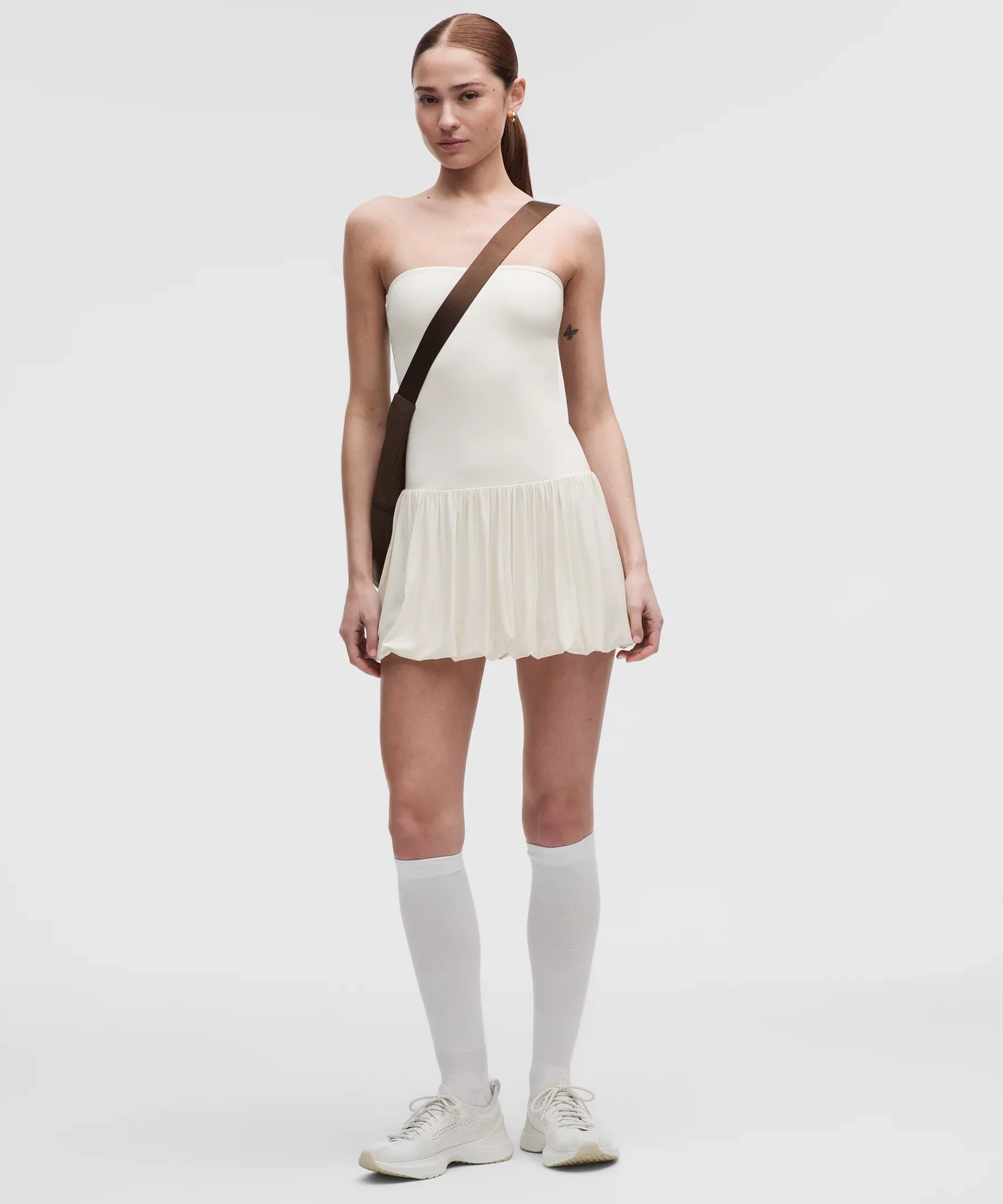 2-in-1 Bubble-Hem Mini Dress - 1