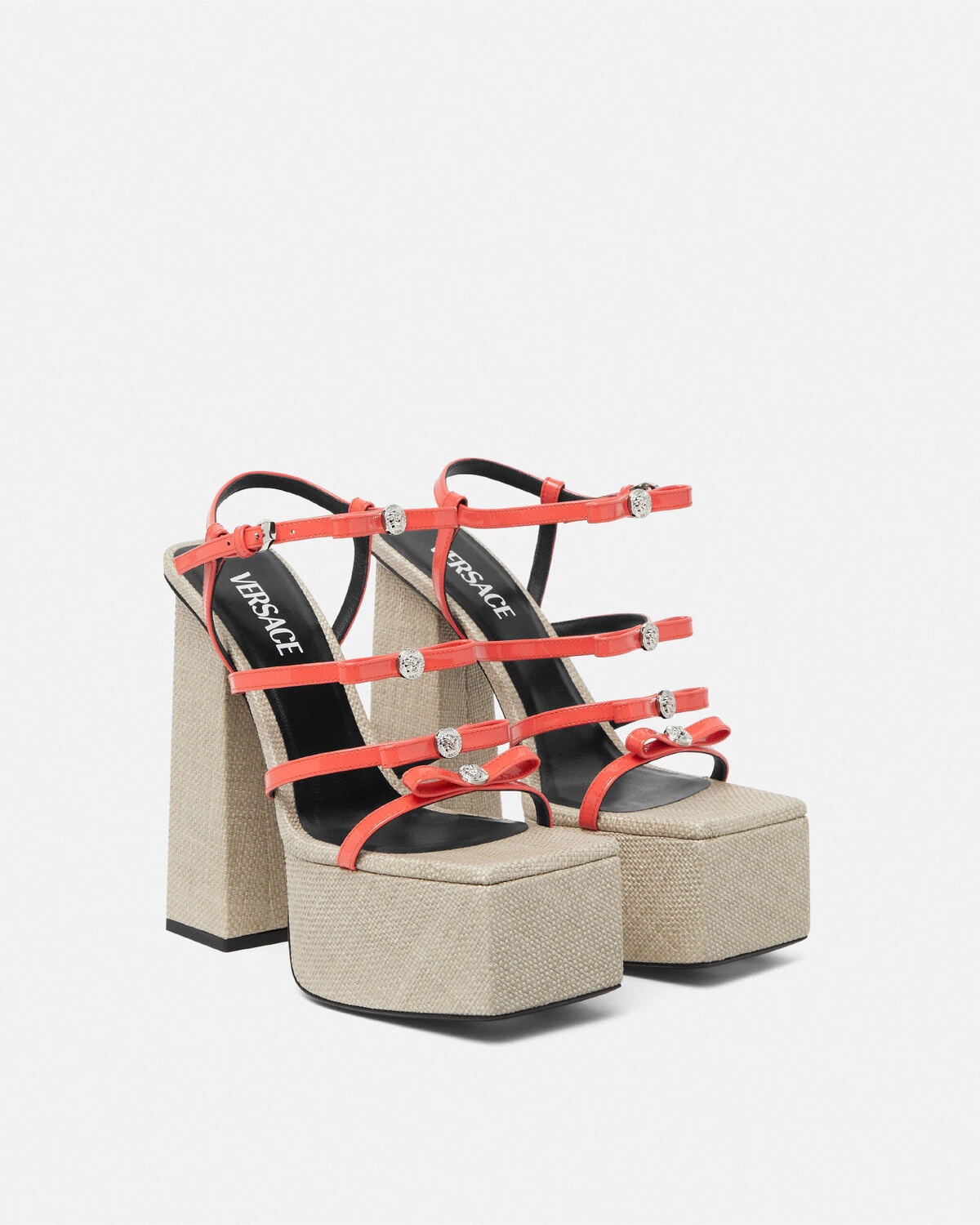 Gianni Ribbon Platform Sandals 150 mm - 2