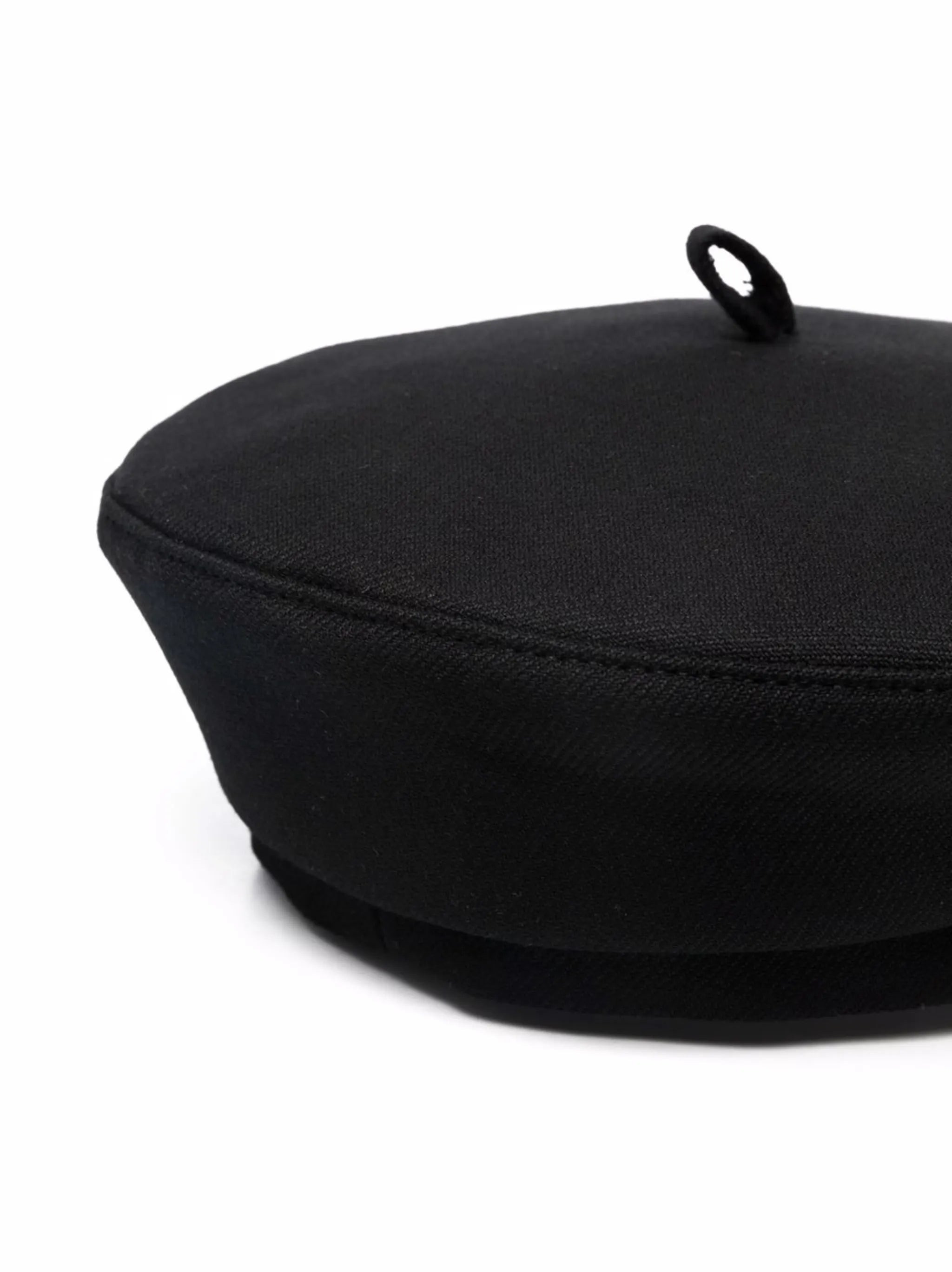 stitched-logo beret - 2