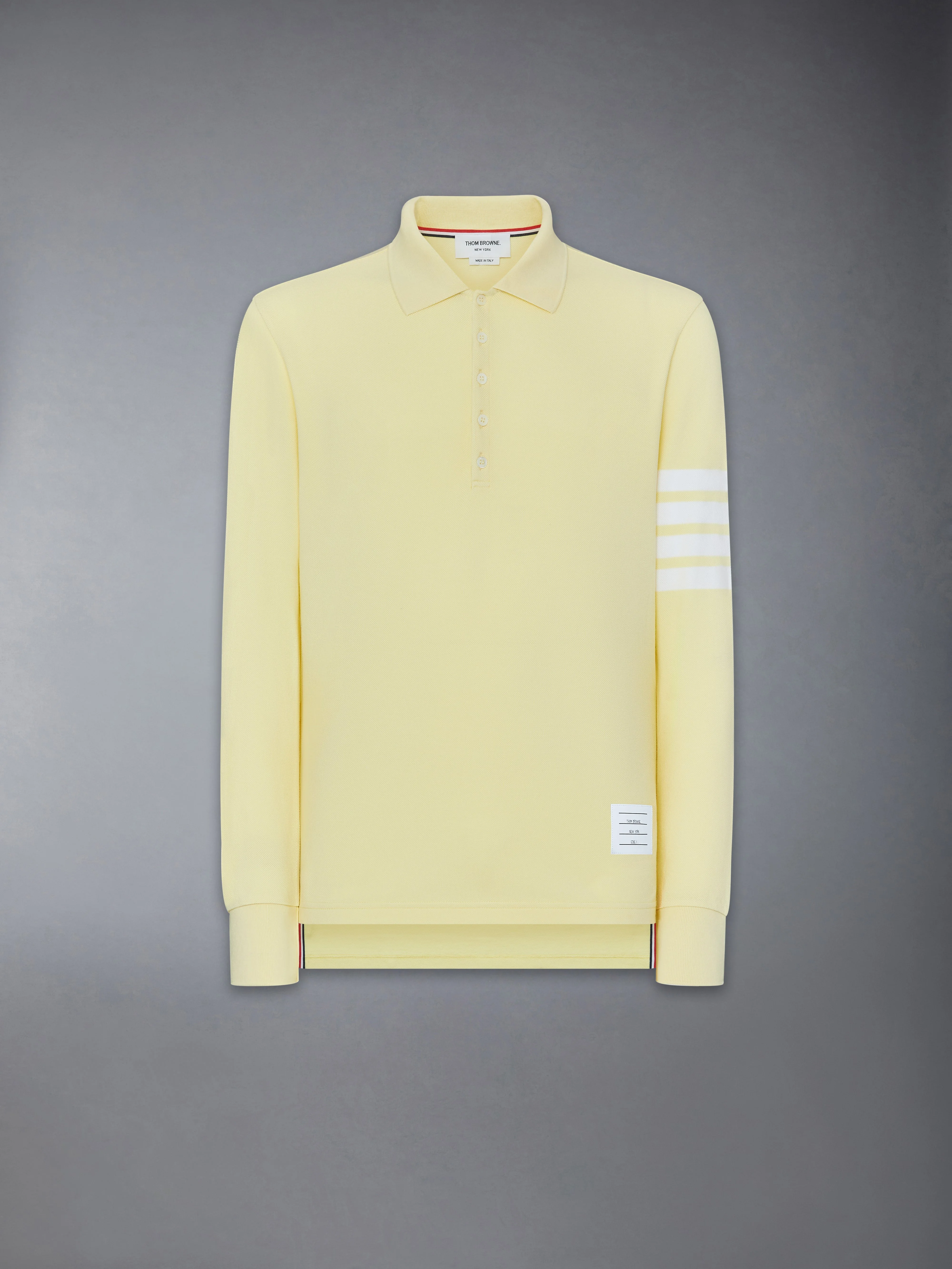 COTTON PIQUE 4-BAR POLO - 1