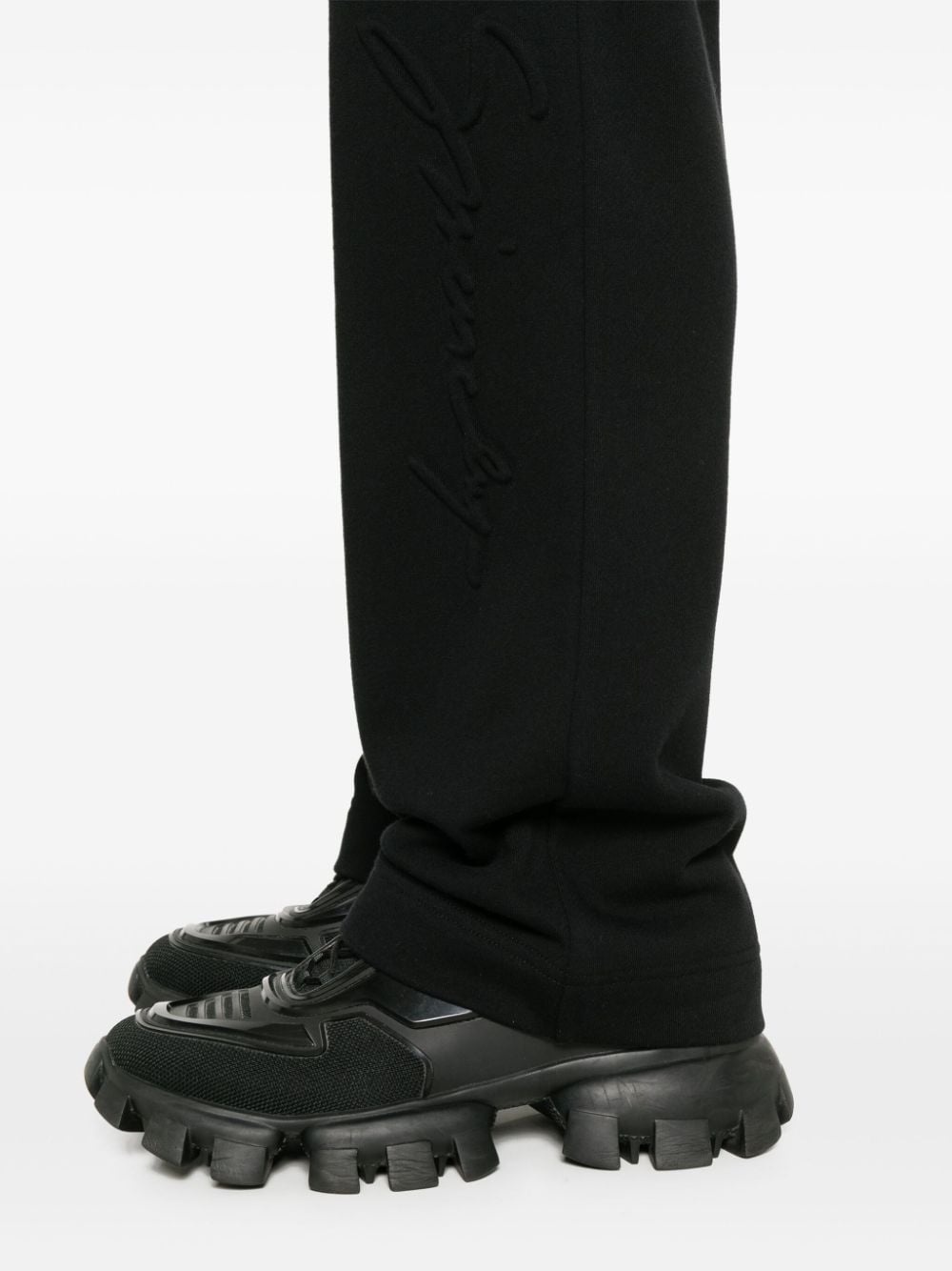 logo-embossed track pants - 5