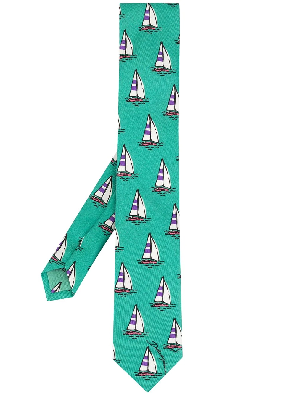 boat print tie - 1