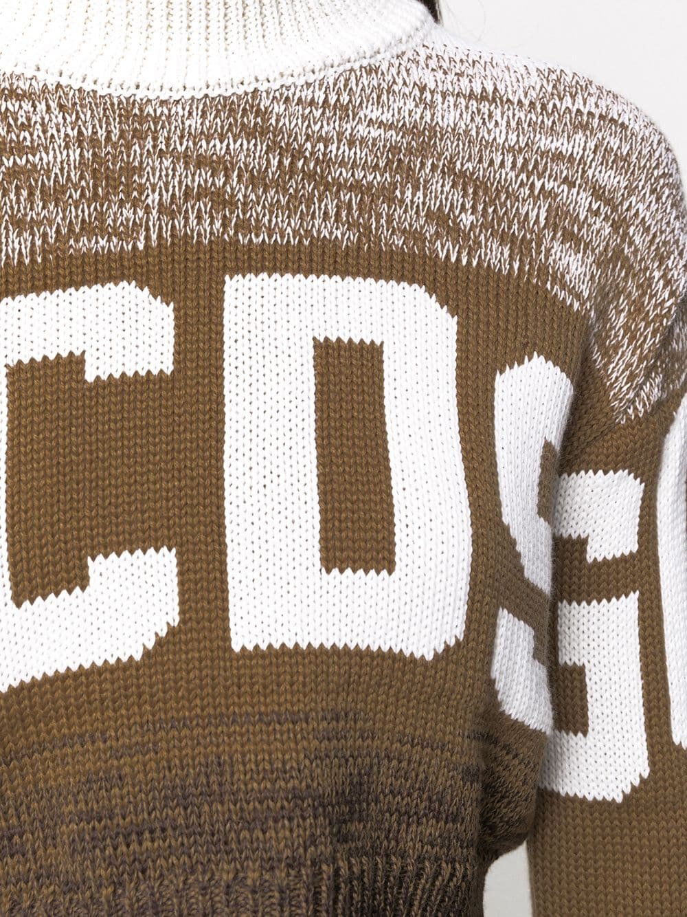 raw-edge cropped logo sweater - 5