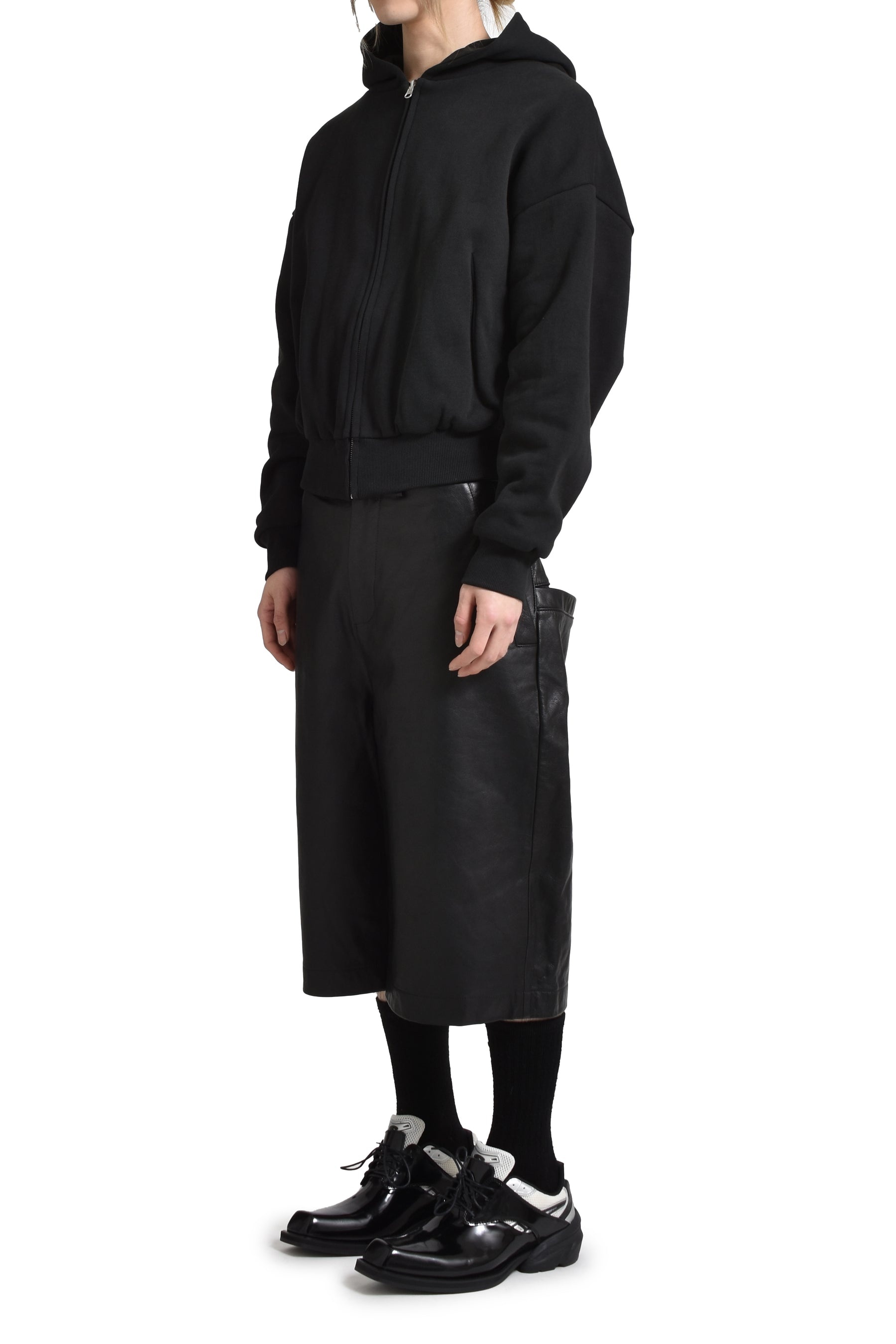 AREA SHORT BLACK LEATHER / BLK LEATHER - 4