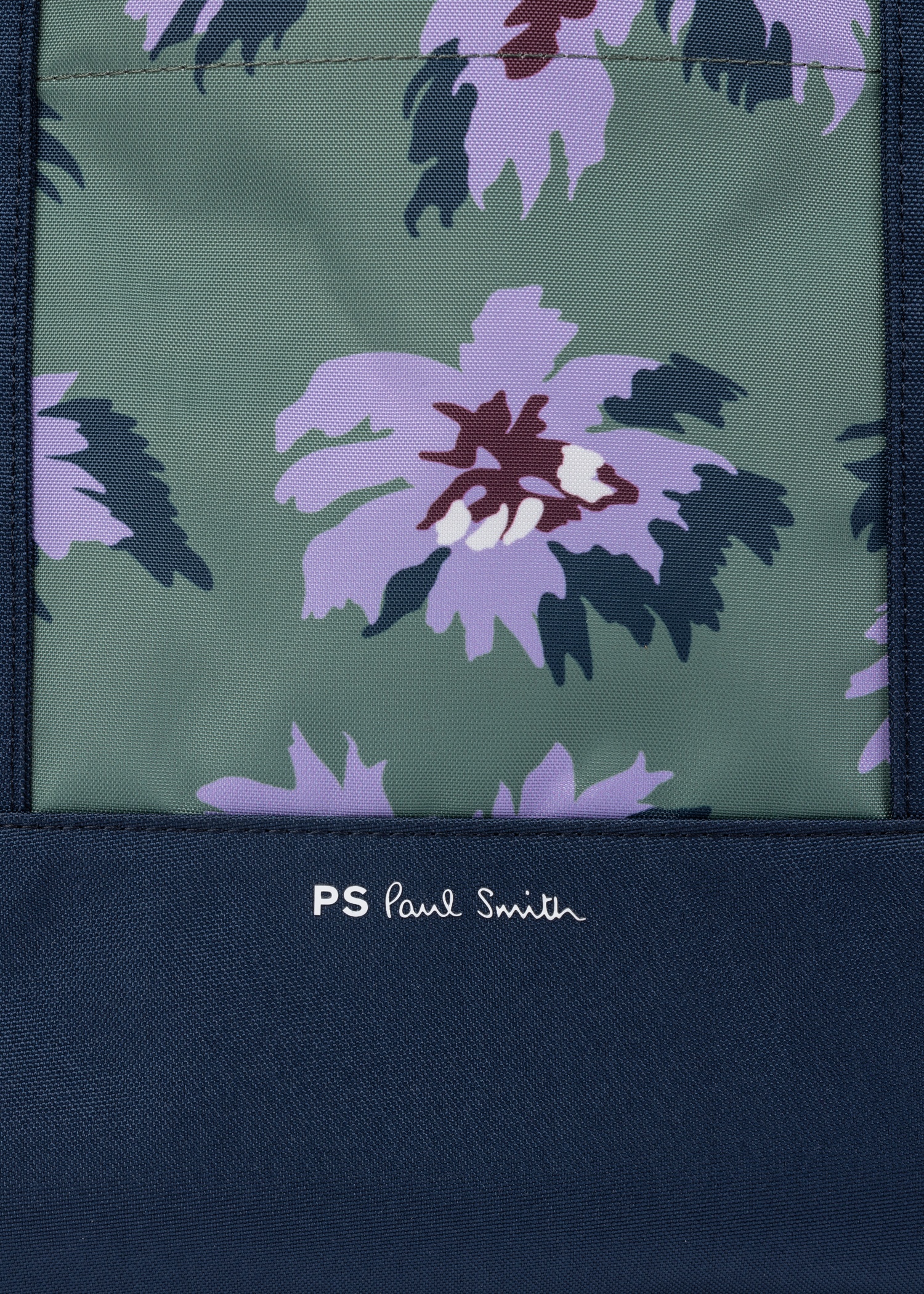 Green And Blue 'Palmera' Recycled-Polyester Tote Bag - 5