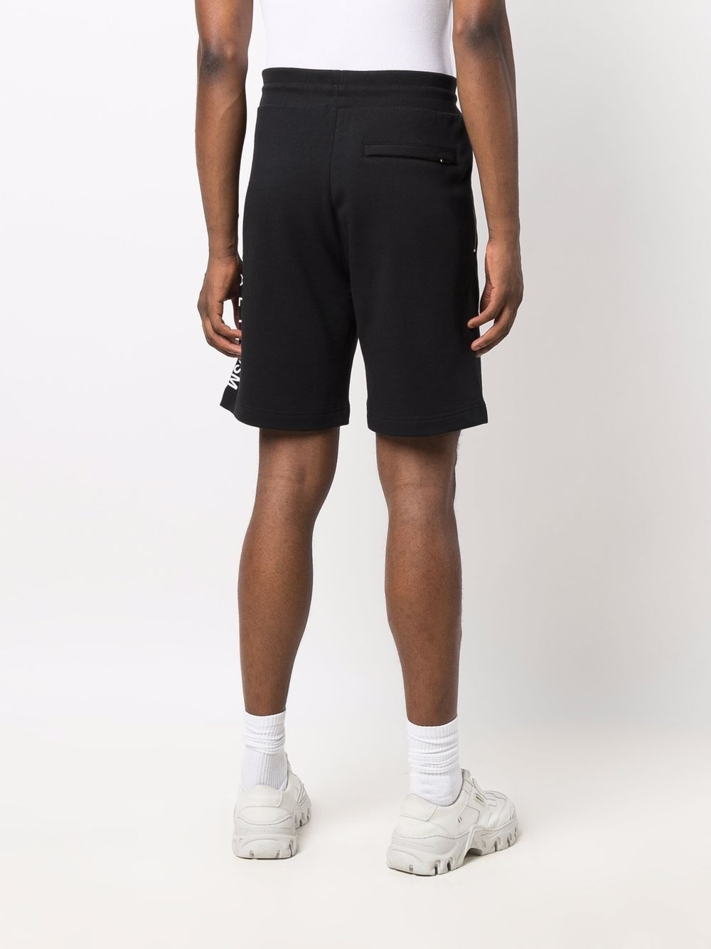 logo print track shorts - 5