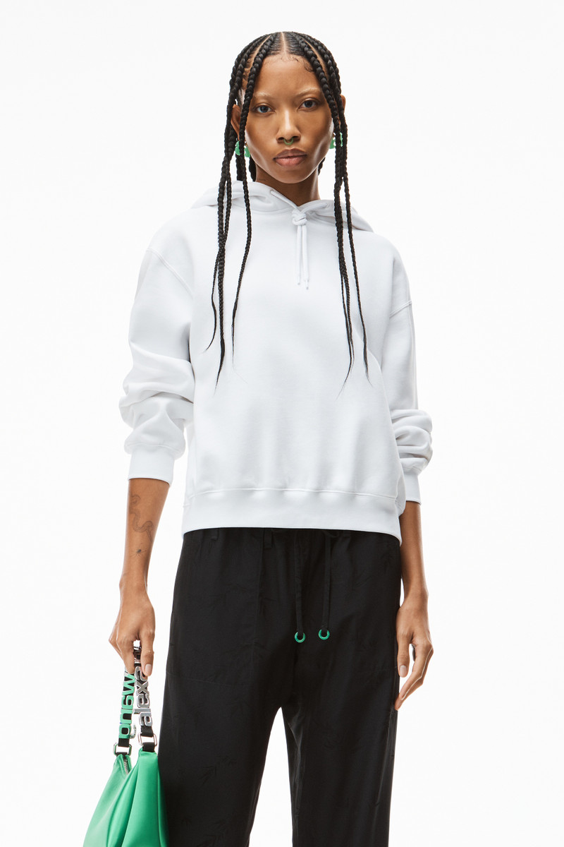 Alexander Wang PUFF LOGO HOODIE IN STRUCTURED TERRY outlook