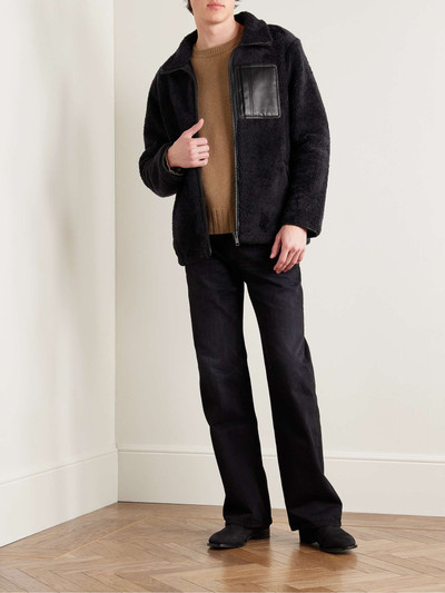 Yves Salomon Reversible Leather-Trimmed Shearling and Shell Jacket outlook