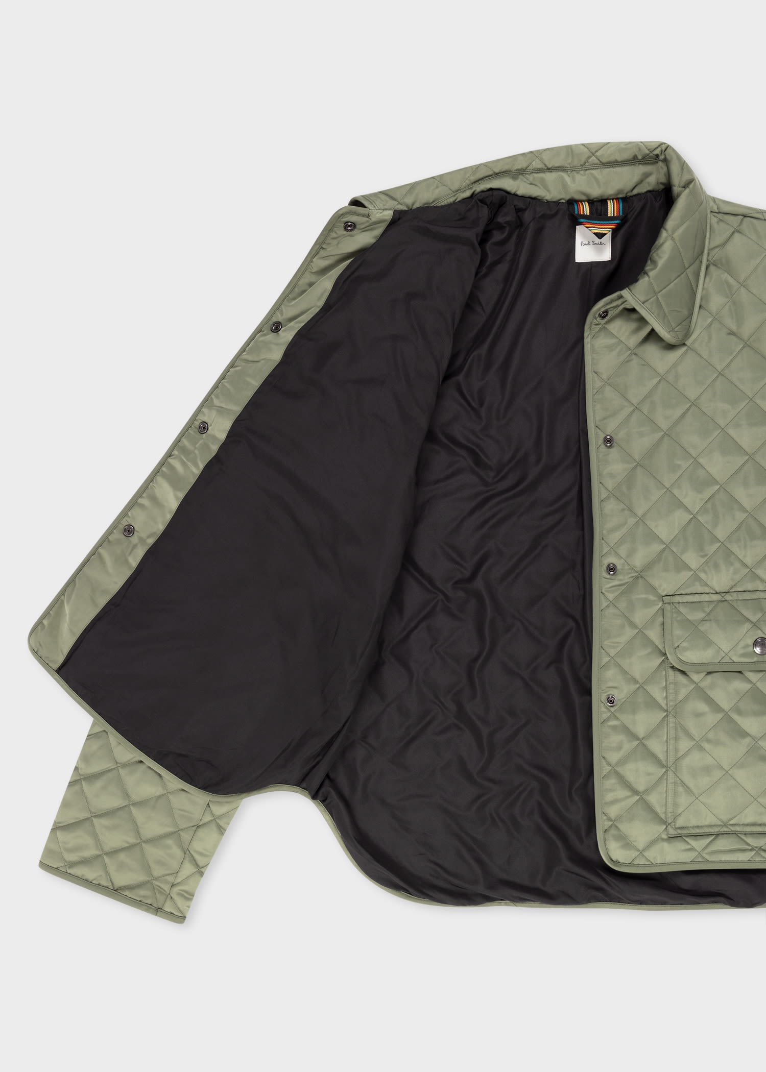 Khaki Quilted Jacket - 4