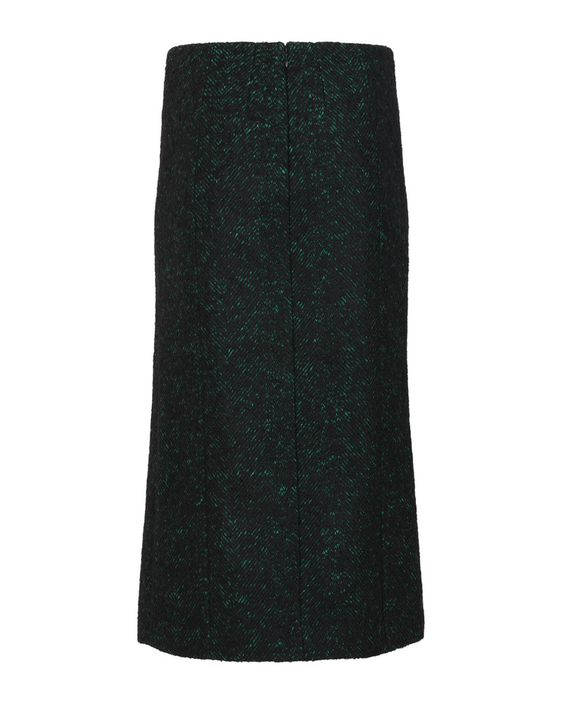 entire studios TAILORED MIDI SKIRT CYPRESS BLACK outlook