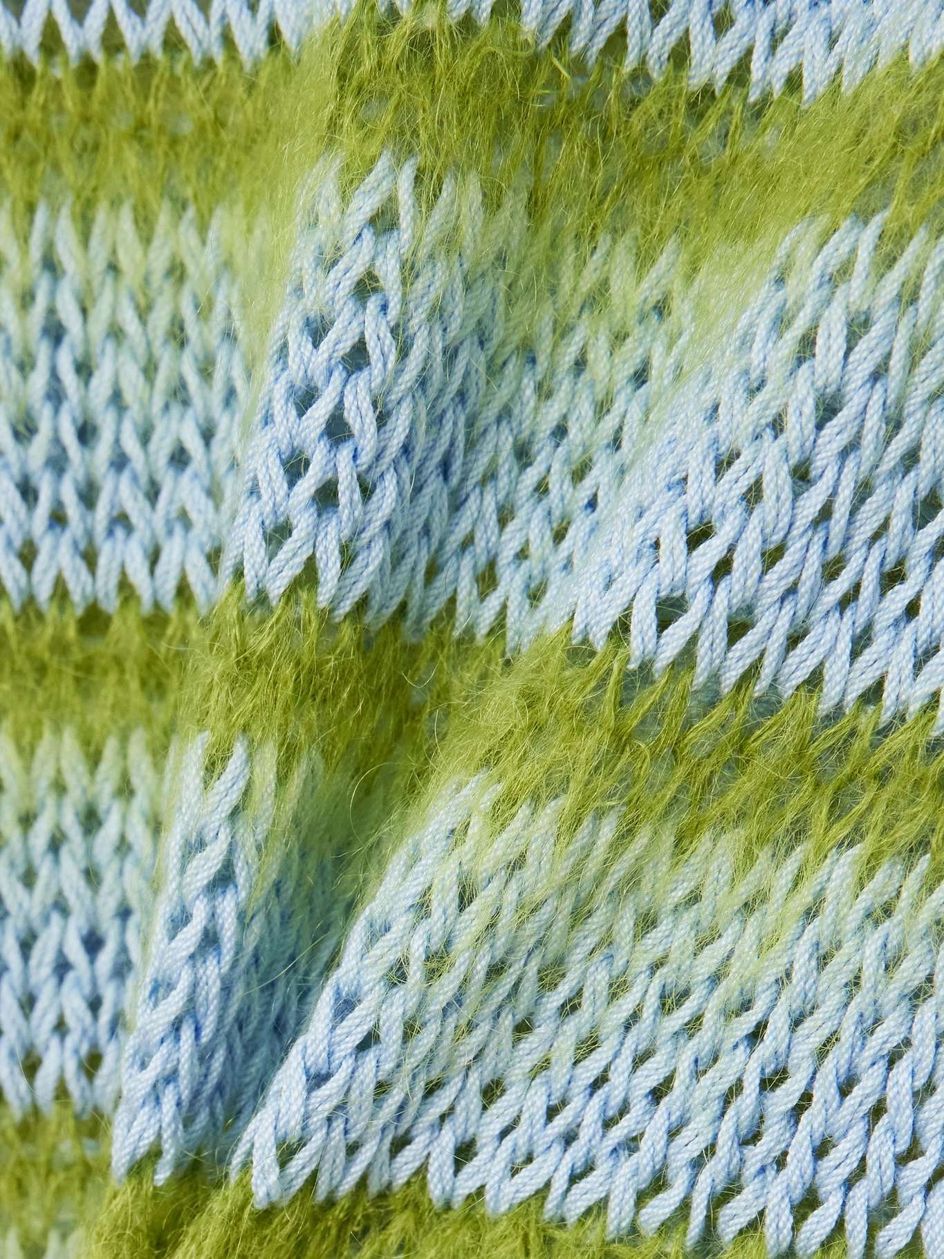 Striped cotton and brushed mohair-blend sweater - 4