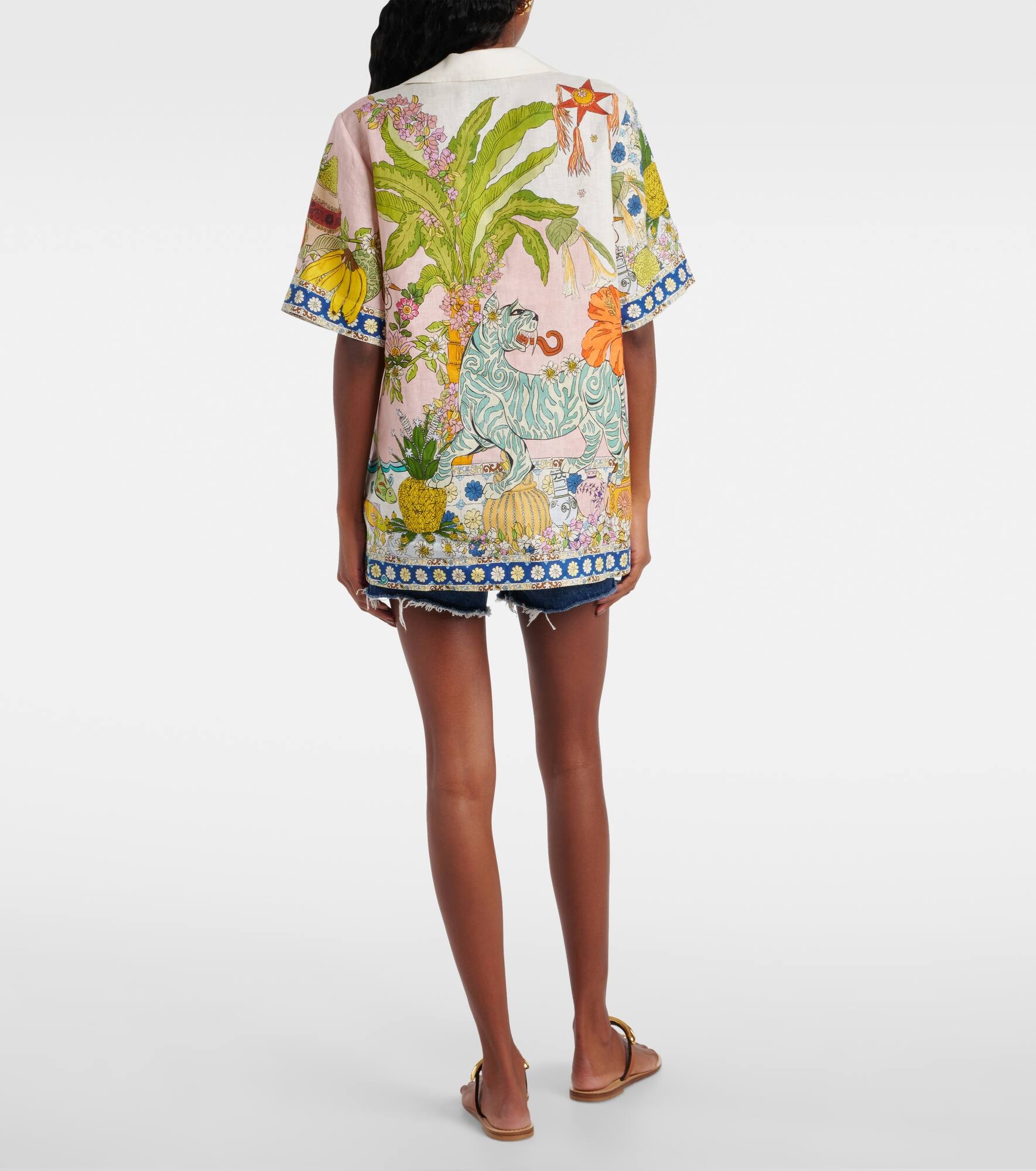 Hazel printed linen shirt - 3