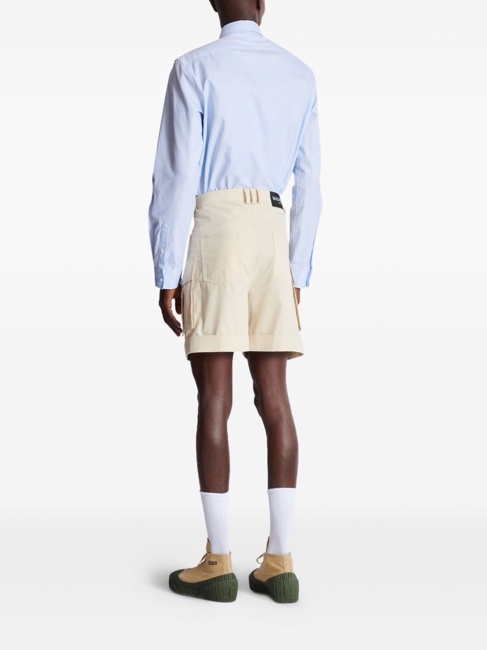 cotton cargo shorts - 4