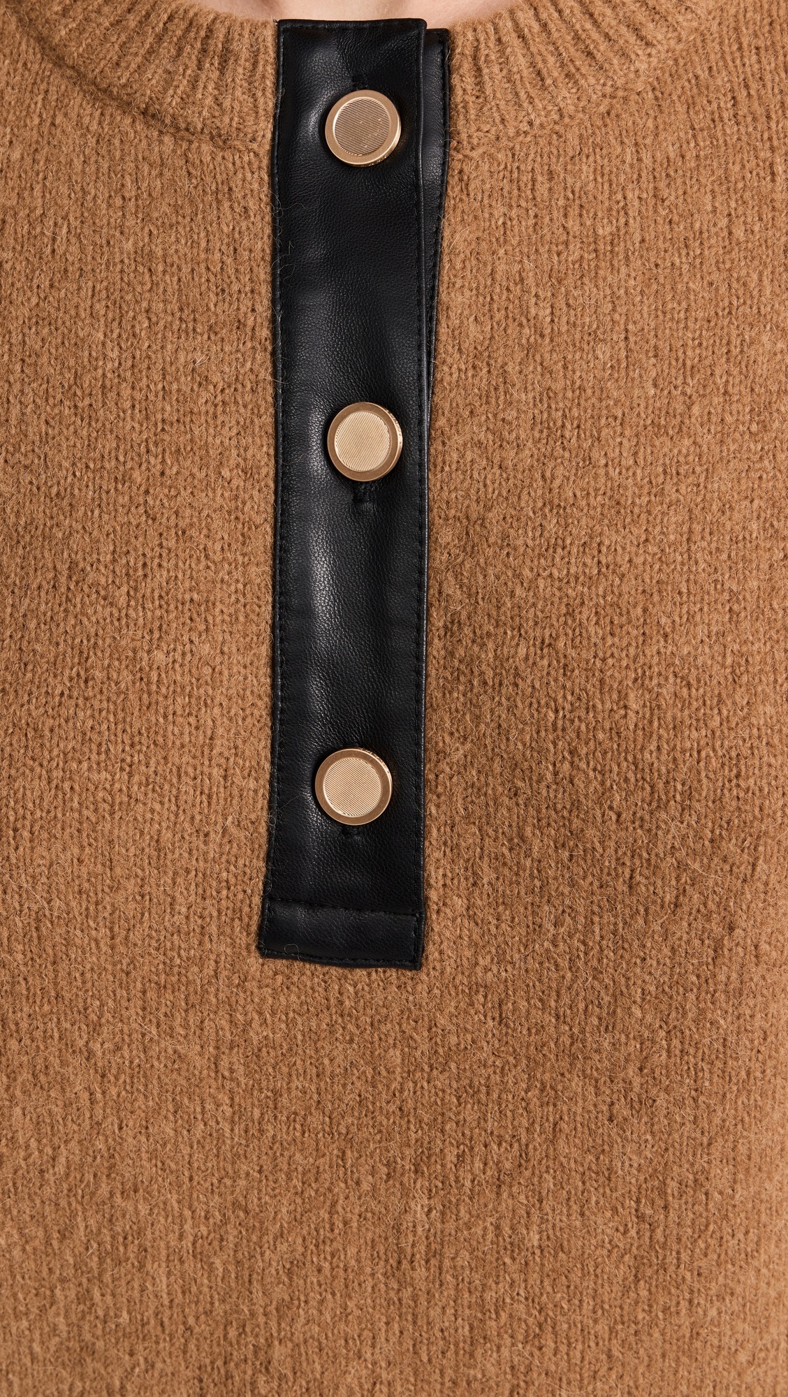 Leather Placket Henley - 5