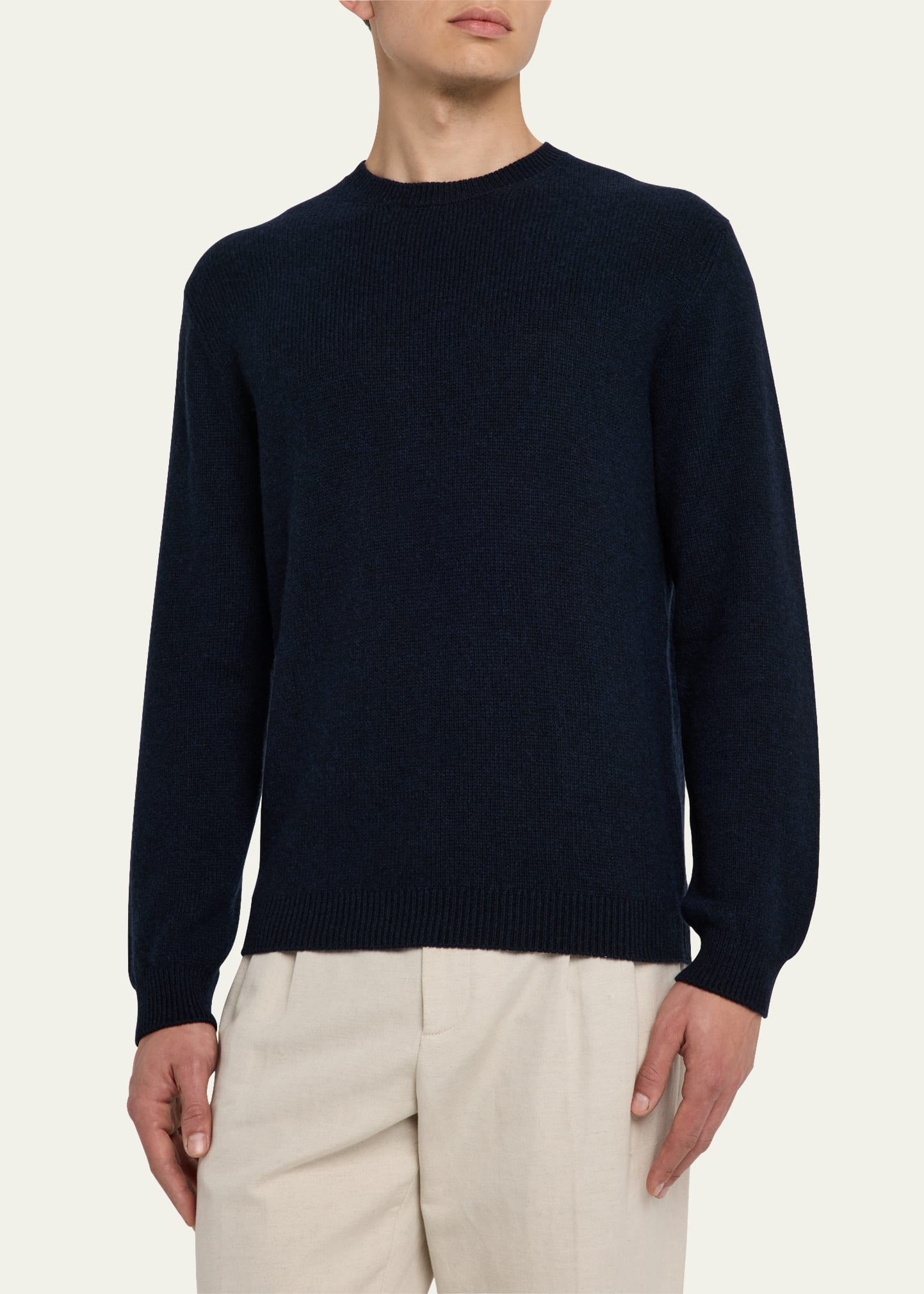 Men's Fobello Baby Cashmere Crewneck Sweater - 4